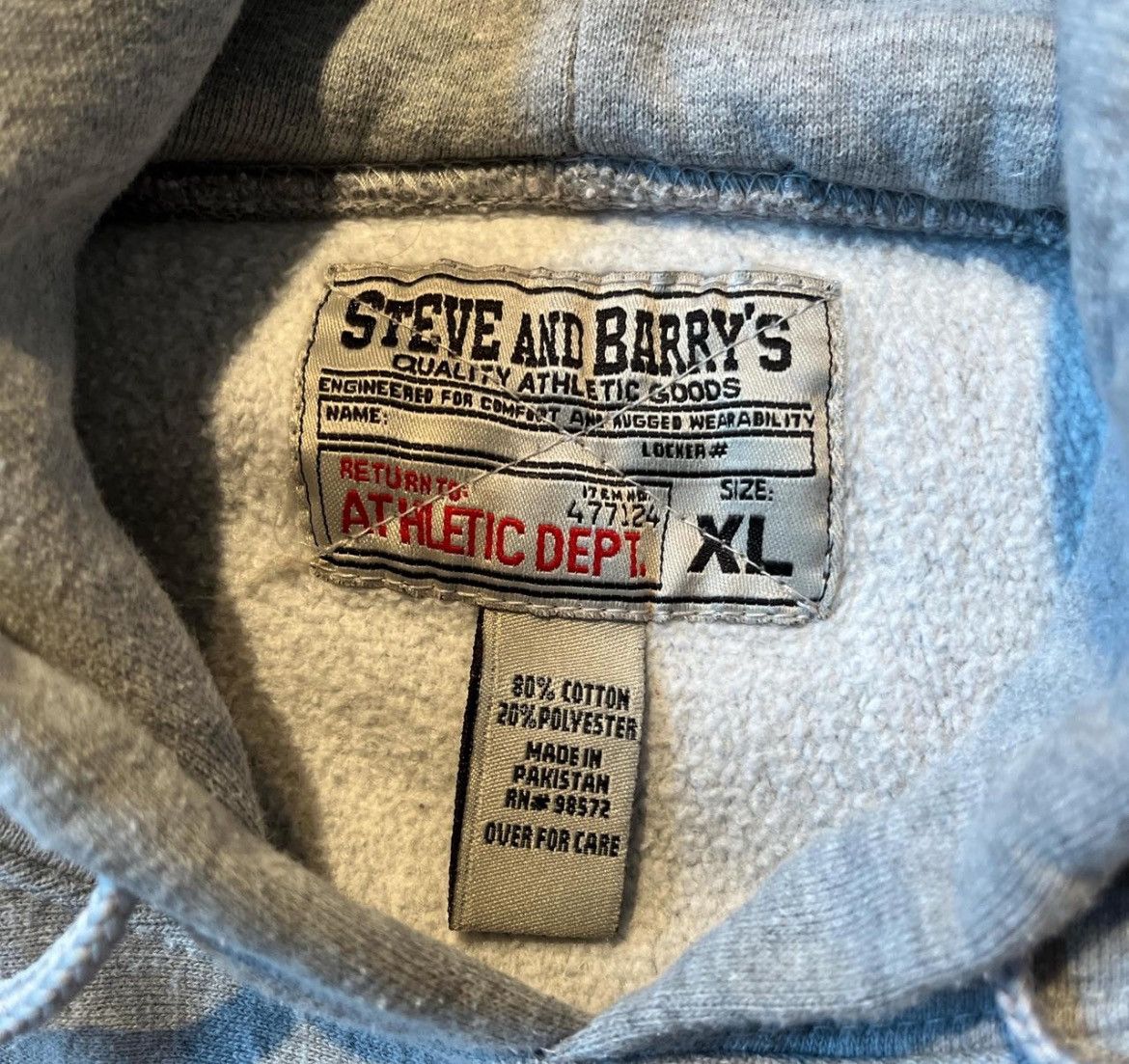 Vintage Dodge XL Grey Baggy Hoodie. Size US XL / EU 56 / 4 - 4 Thumbnail