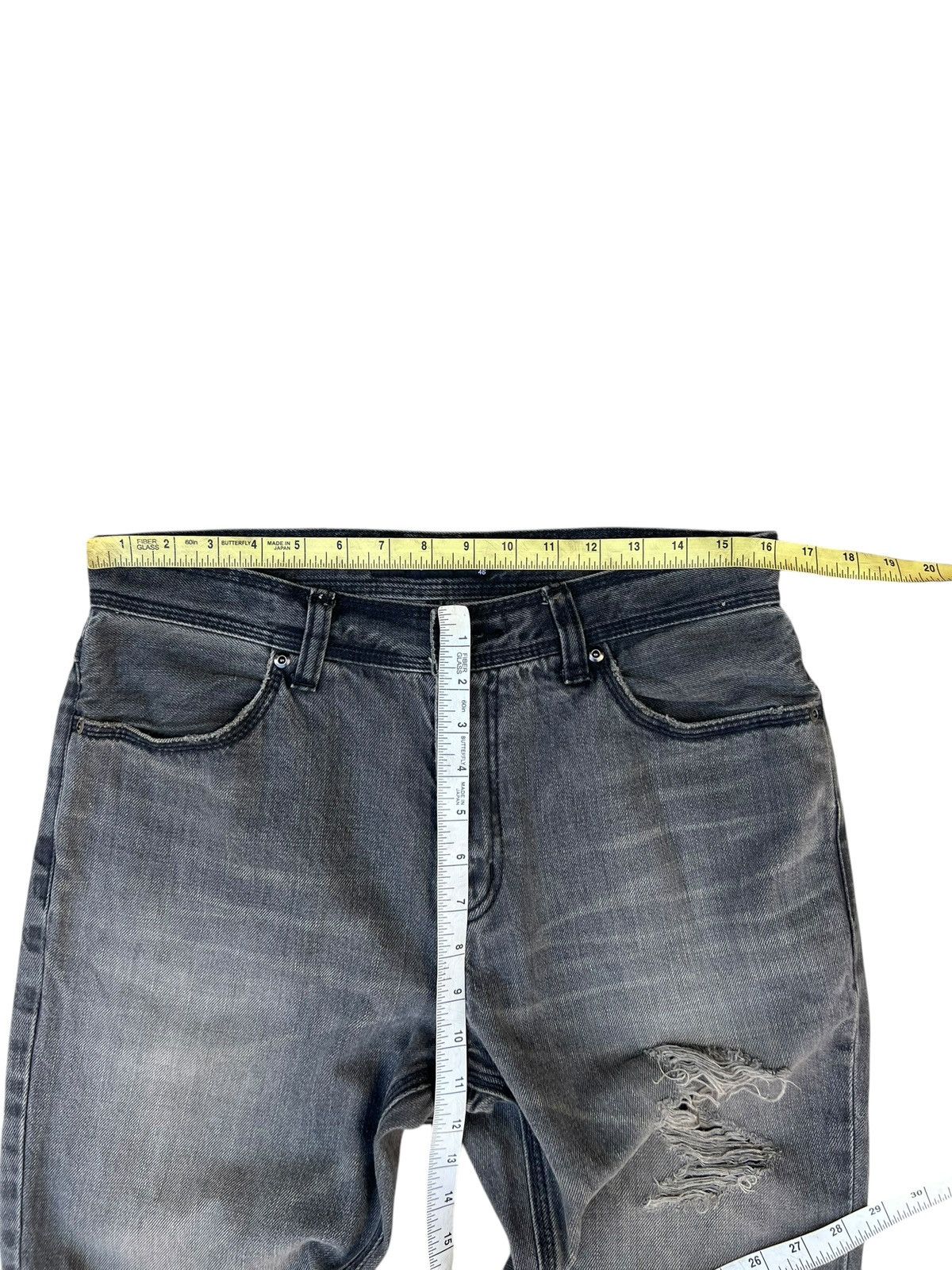 Vintage Of The Neige- Style Japan Rips Distress Denim Bootcut Jeans Size US 31 - 2 Thumbnail