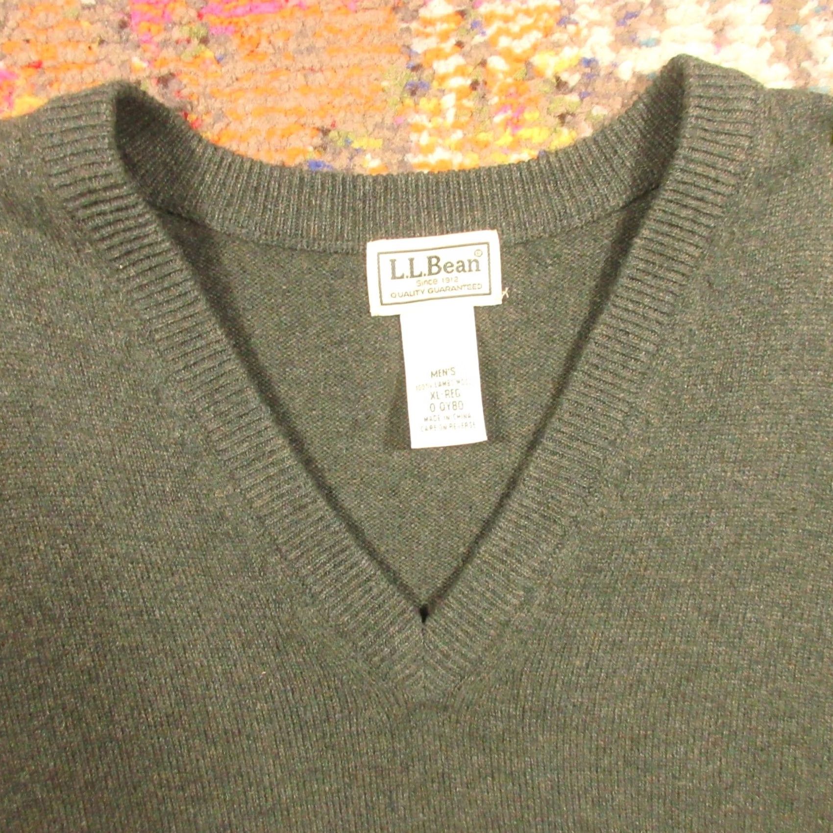 Vintage LL Bean Lambswool Sweater Vest Men XL Green V-Neck Pullover Vest Adult XL Classic Fit Casual Size US XL / EU 56 / 4 - 3 Thumbnail