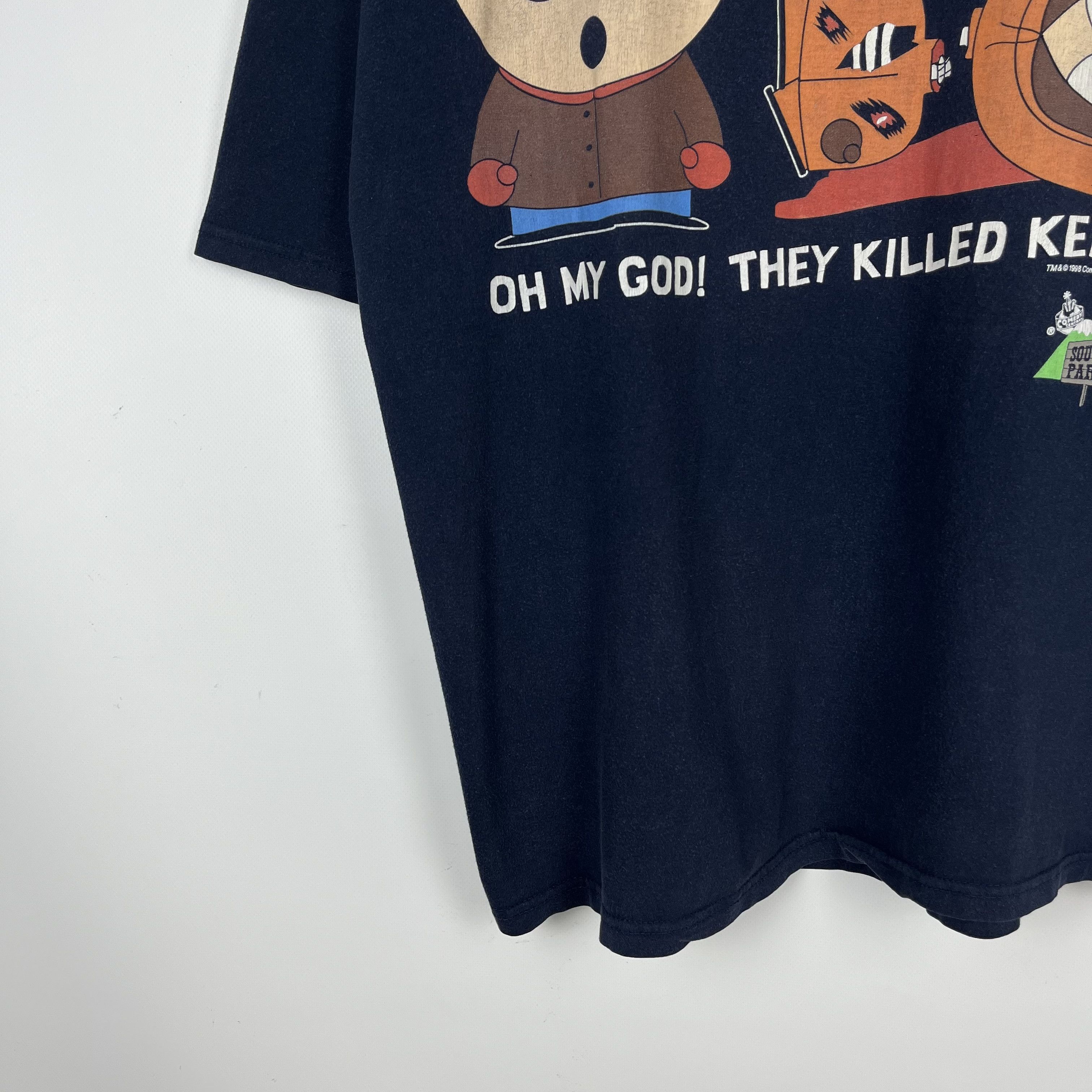 Cartoon Network Vintage South Park “They Killed Kenny” Cartoon T Shirt 1998 Size US XL / EU 56 / 4 - 4 Thumbnail