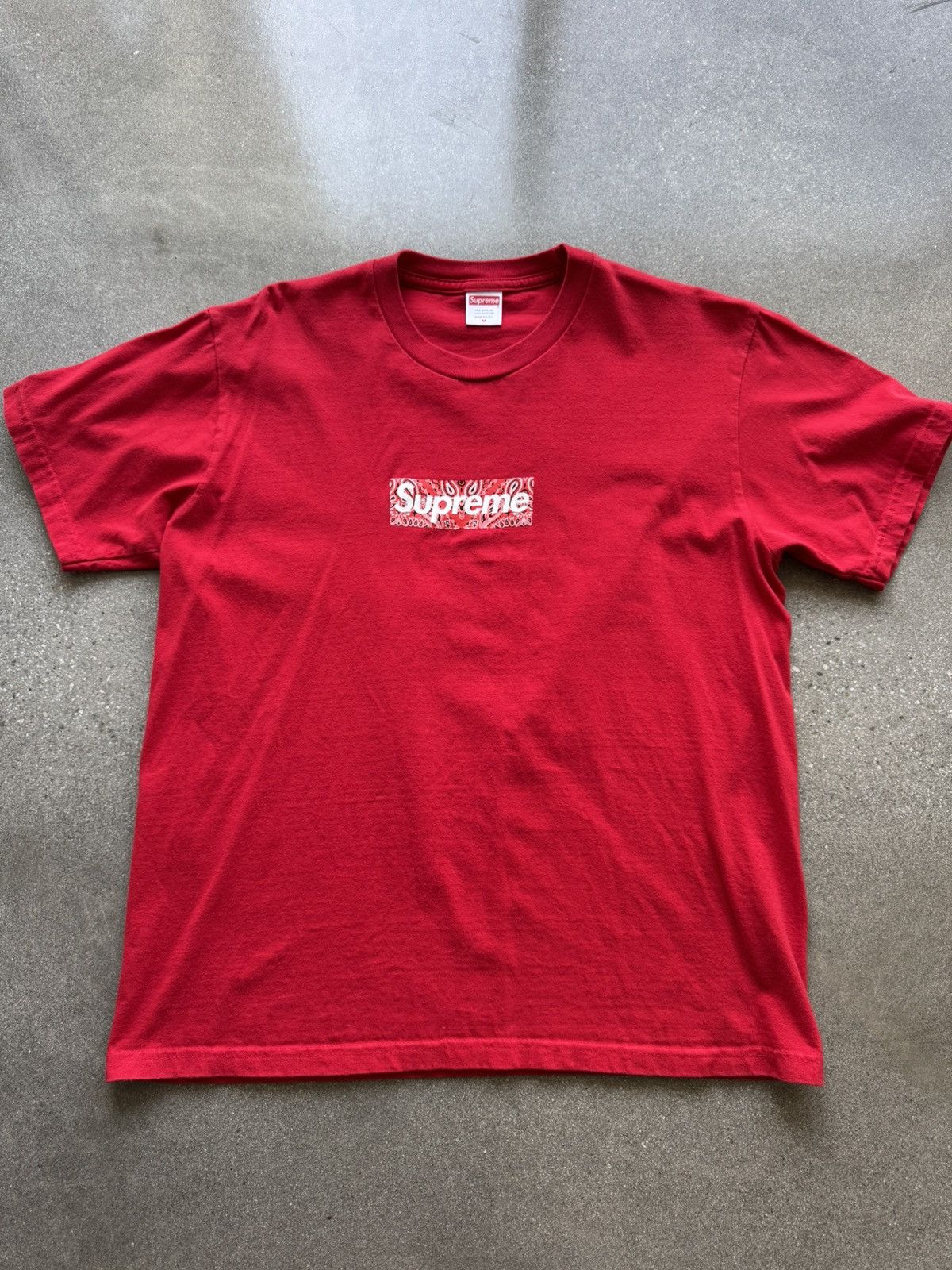Tシャツ・カットソー Supreme / Bandana Box Logo Tee Red Supreme Supreme Bandana Box Logo Tee Red | Grailed
