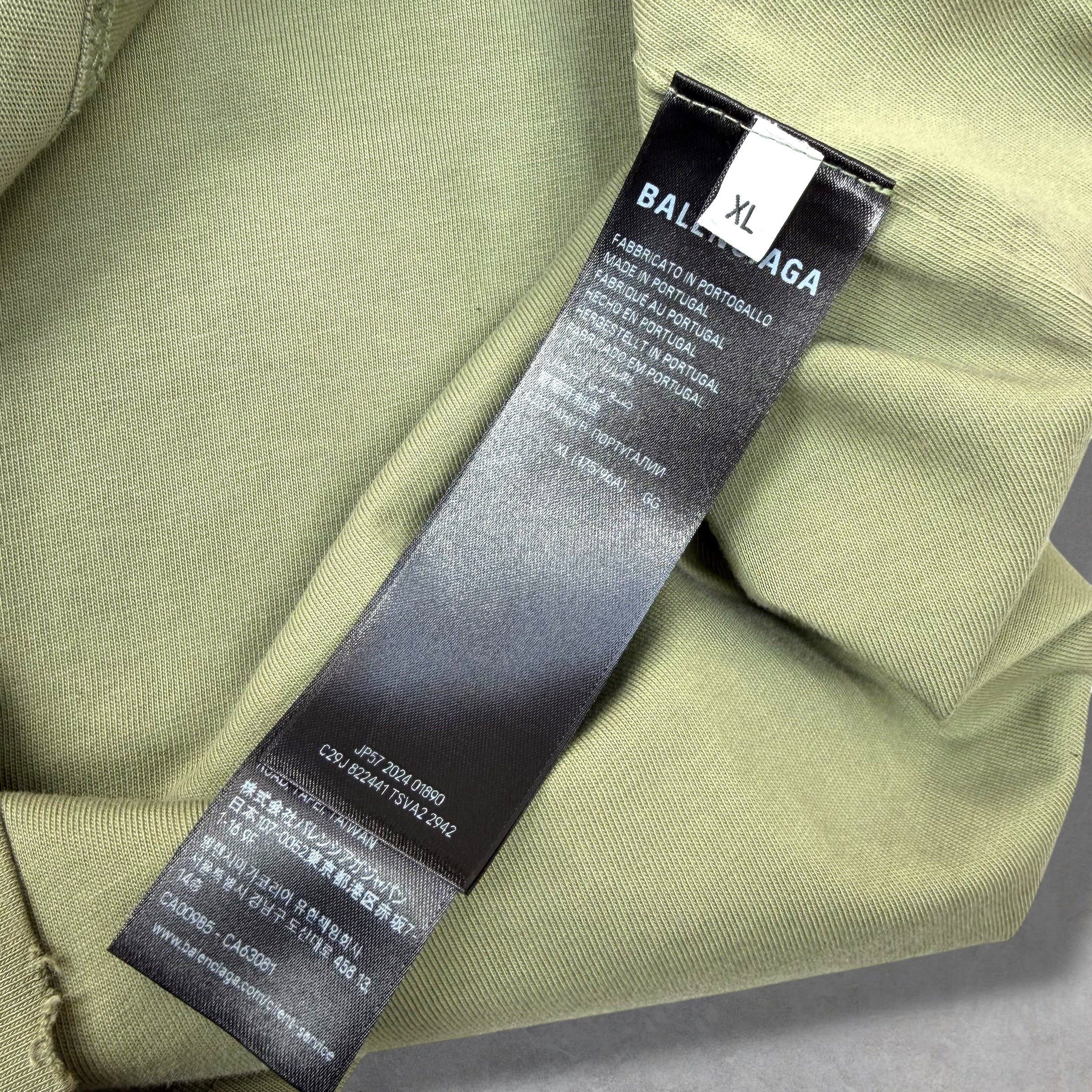 Balenciaga Balenciaga Inside Out Army Green Tee XL Size US XL / EU 56 / 4 - 5 Thumbnail