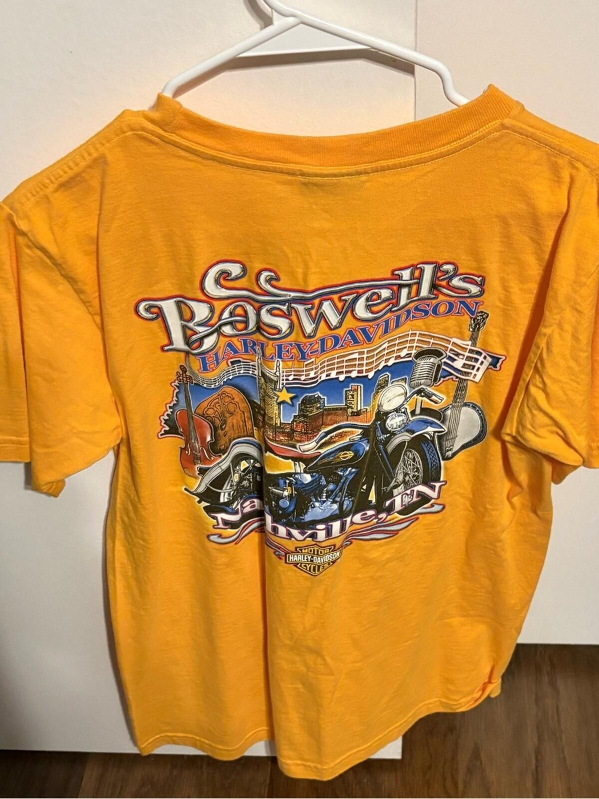 Harley Davidson Harley-Davidson Nashville Tee with Red Flame Spade Logo Size US L / EU 52-54 / 3 - 2 Thumbnail