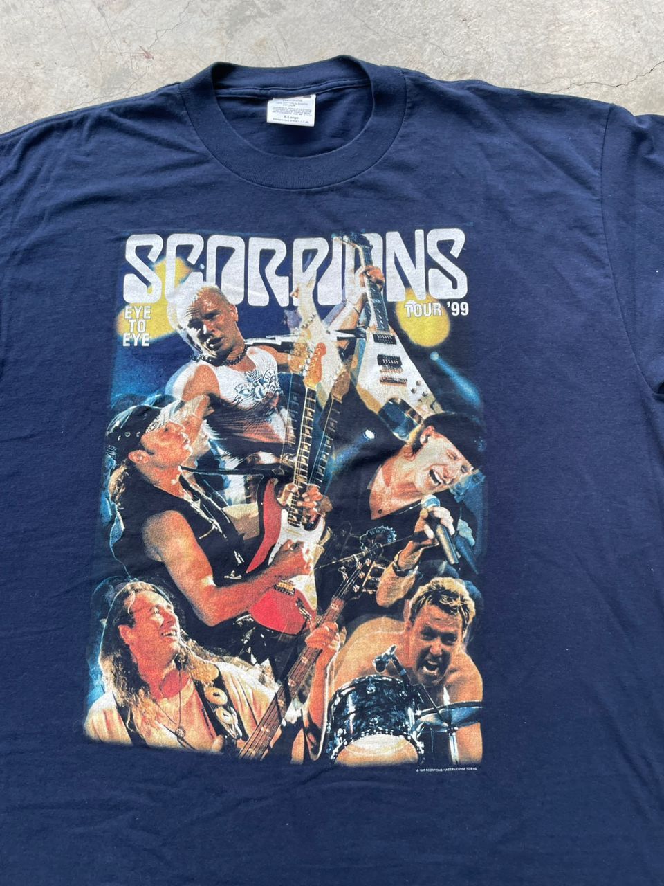 Band Tees Vintage 90s Scorpions Eye To Eye Tour Band Tees Size US XL / EU 56 / 4 - 2 Thumbnail