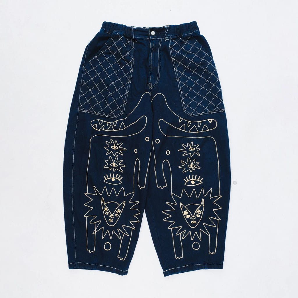 Denime × Japan Blue Luxor Baggy Pants Size US 32 / EU 48 - 3 Thumbnail