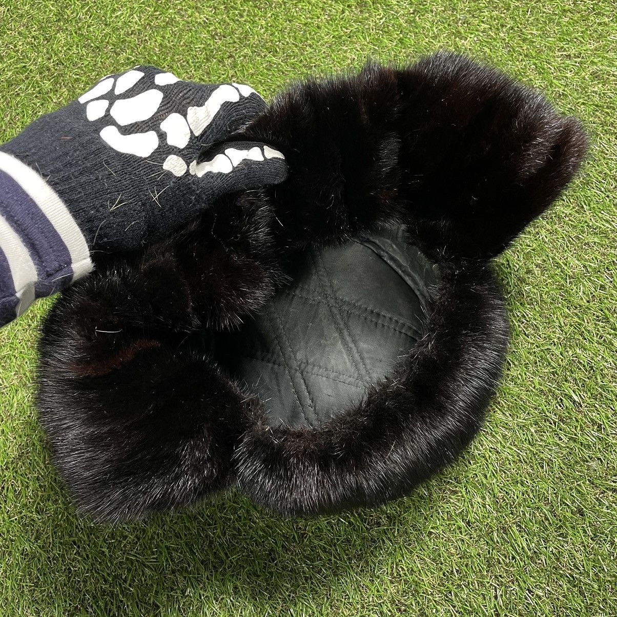 Vintage Vintage Y2K Fuzzy Skeleton Hand Beanie Black Baggy Swag OS Size ONE SIZE - 7 Thumbnail