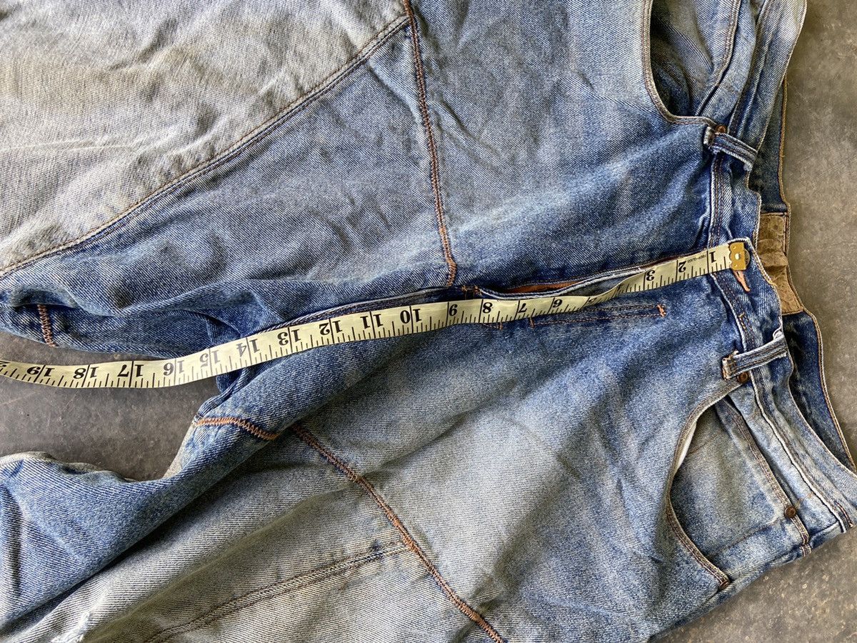 Hysteric Glamour × Japanese Brand Baggy Patchwork Denim Kapital Inspired Size US 35 - 11 Thumbnail