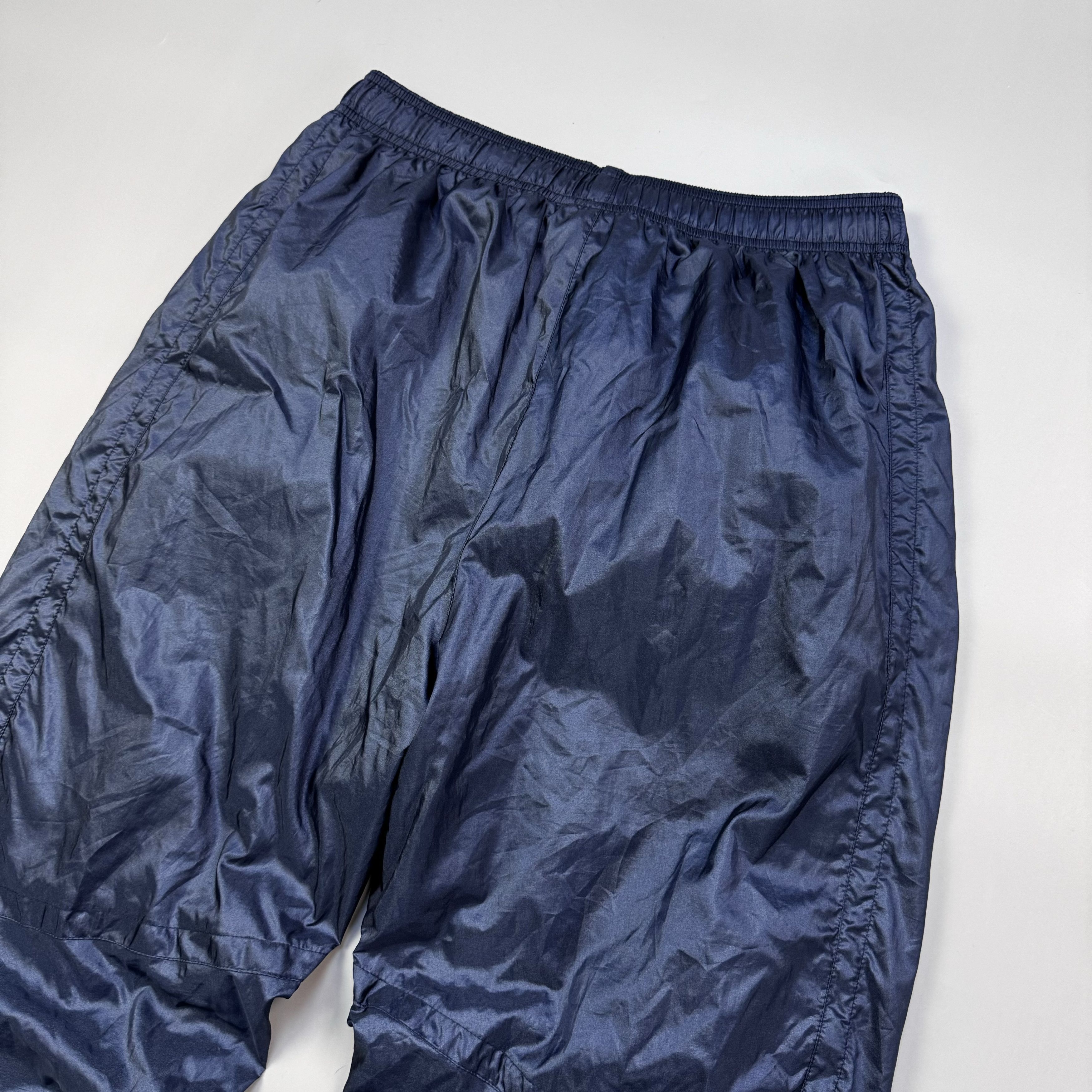 Nike × Vintage NIKE PREMIER 90S VINTAGE NYLON TRACK PANTS METALLIC BLUE Size US 34 / EU 50 - 6 Thumbnail