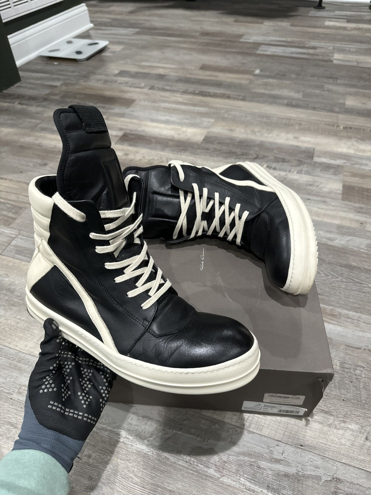 Rick Owens Rick Owens Geobasket Sneakers - EU 44 - 100% Authentic 