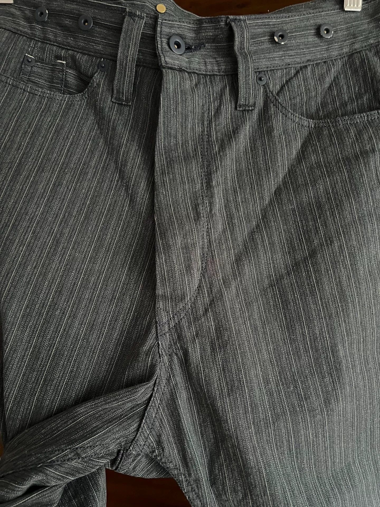 Nigel Cabourn Nigel Cabourn Vintage Stripe Suspender Pants Size US 26 / EU 42 - 4 Thumbnail