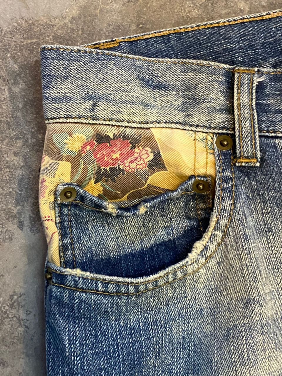 Japanese Brand KATAKURI TAMASHII TIGER & DRAGON EMBROIDERY DENIM PANTS Size US 32 / EU 48 - 3 Thumbnail