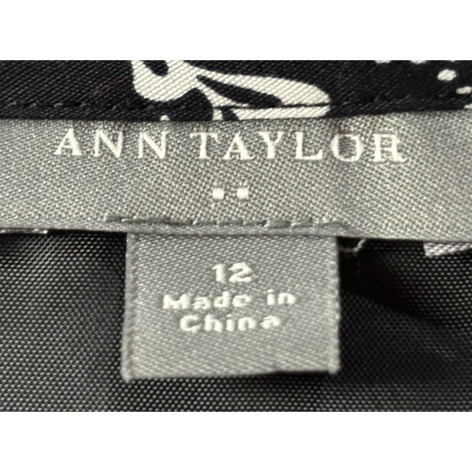 Ann Taylor Ann Taylor Floral Midi Dress Women’s Size 12 Black White Sleeveless Fit & Flare Party Size XL / US 12-14 / IT 48-50 - 7 Thumbnail