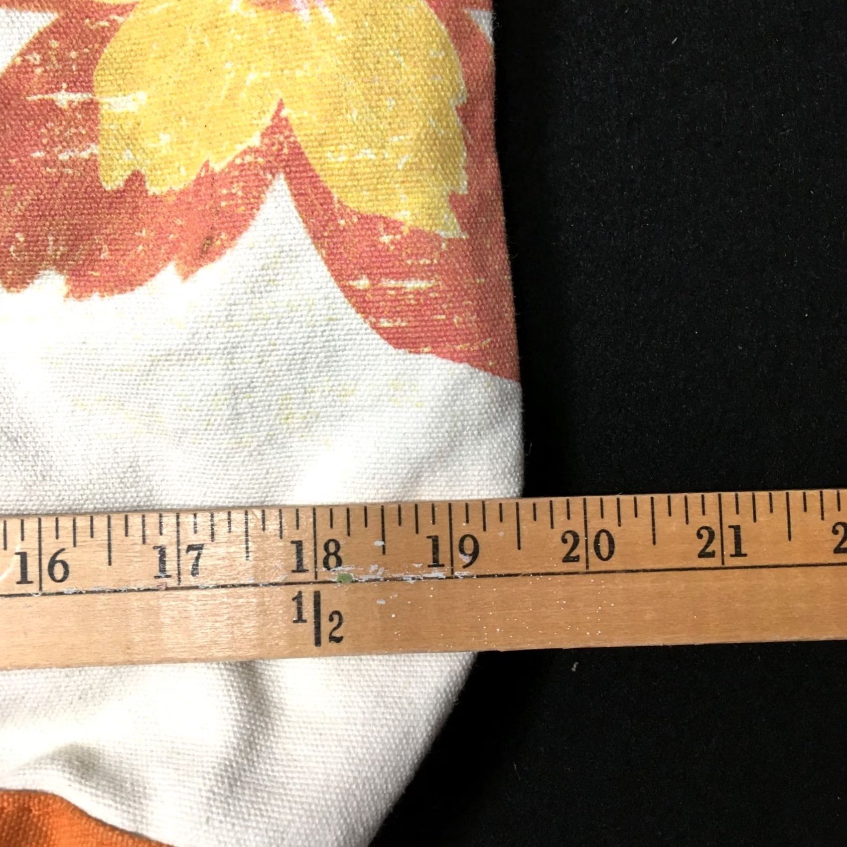 Vintage DISNEY STORE MICKEY Floral Tote Bag Purse ORANGE WHITE CREAM Size ONE SIZE - 4 Thumbnail