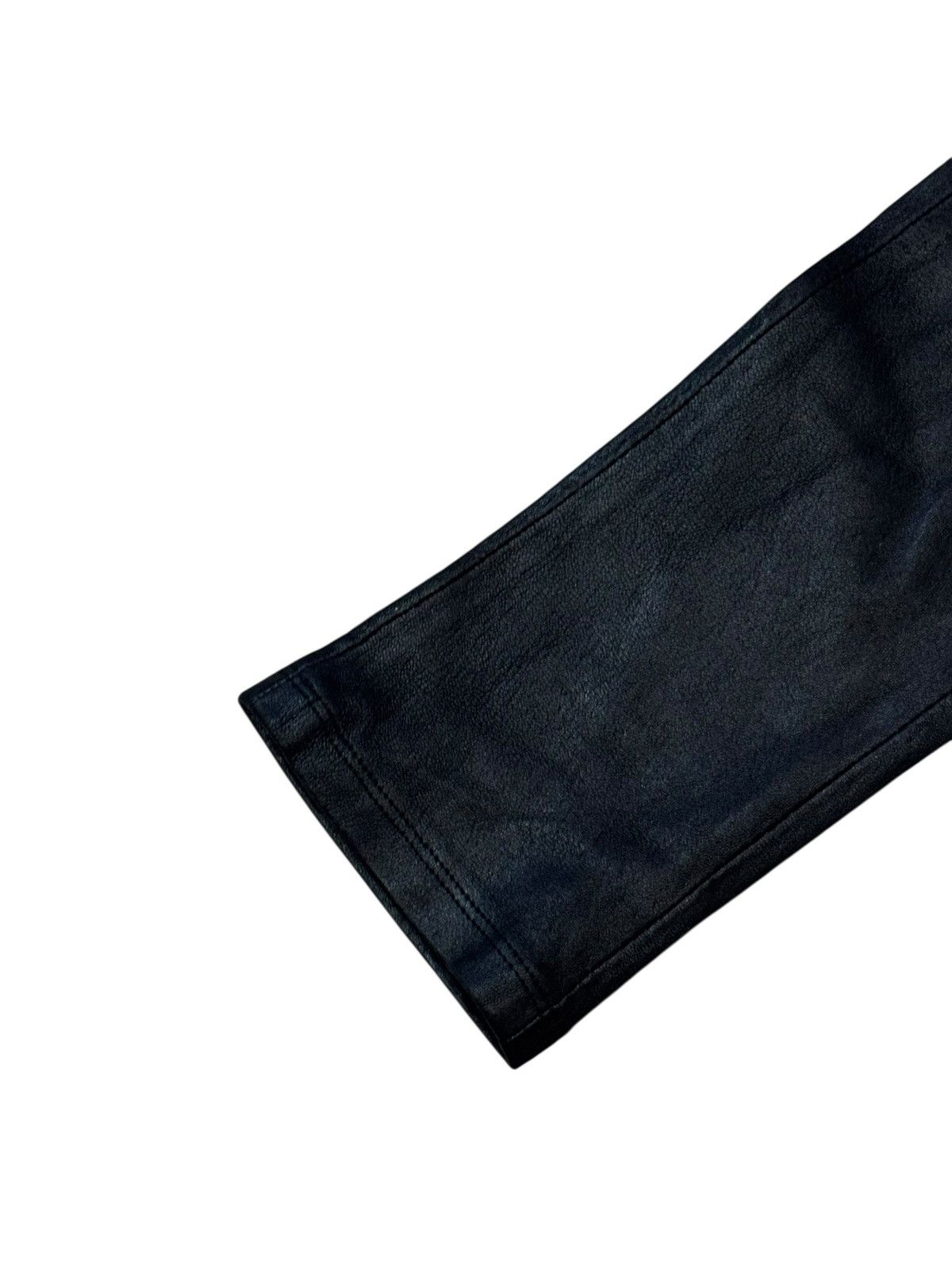 Helmut Lang Helmut Lang Skinny Biker Leather Jeans Trousers 4 W32 L27 Size 32" / US 10 / IT 46 - 12 Thumbnail