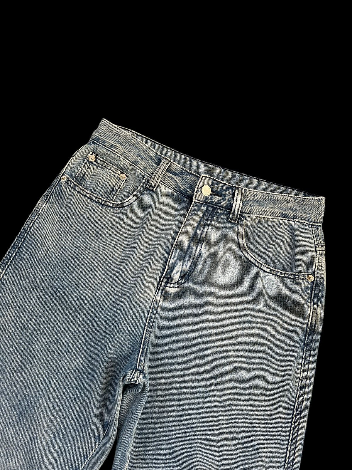 Japanese Brand × Seditionaries Volcan & Aphrodite 🇯🇵 Washed Denim Bondage Pants Size US 30 / EU 46 - 6 Thumbnail