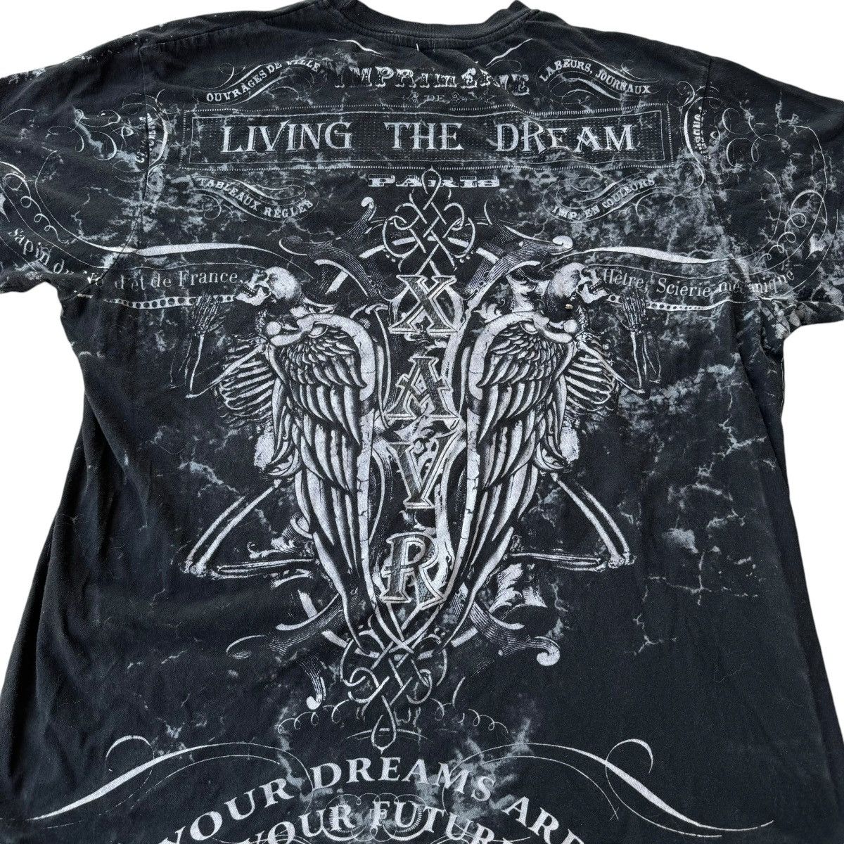 Affliction × Southpole Xzavier AOP Affliction Graphic Tee Shirt punk grunge Y2K 00s Size US L / EU 52-54 / 3 - 11 Thumbnail