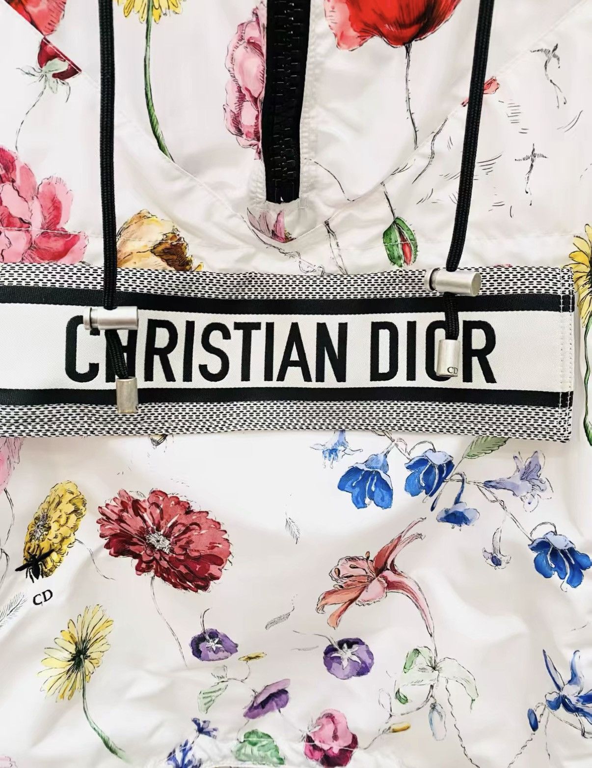 Dior Dior Classic Floral Short Sleeve Hooded J33 Size XS / US 0-2 / IT 36-38 - 4 Thumbnail