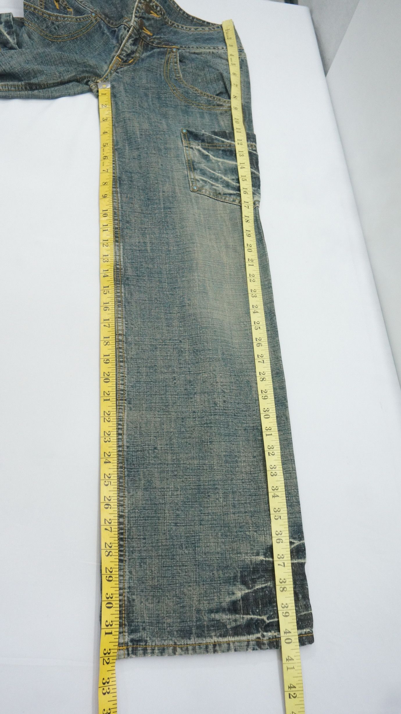 Japanese Brand Japan Wide Leg Multi Pocket Womens Jeans Size 27" / US 4 / IT 40 - 9 Thumbnail