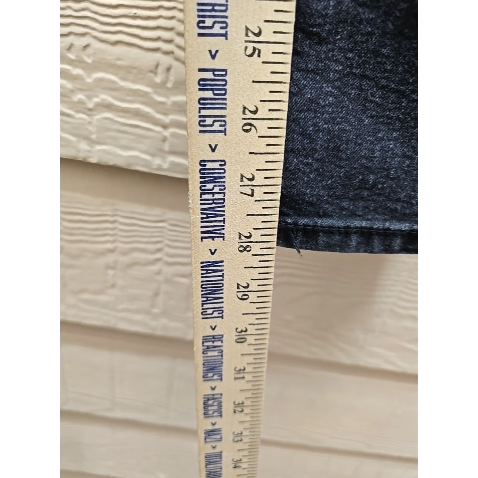 Denime One 5 One Jeans Women's Size 6 Black Denim Stretch Embellished Tapered Distress Pockets Back Plus Size 28" / US 6 / IT 42 - 5 Thumbnail