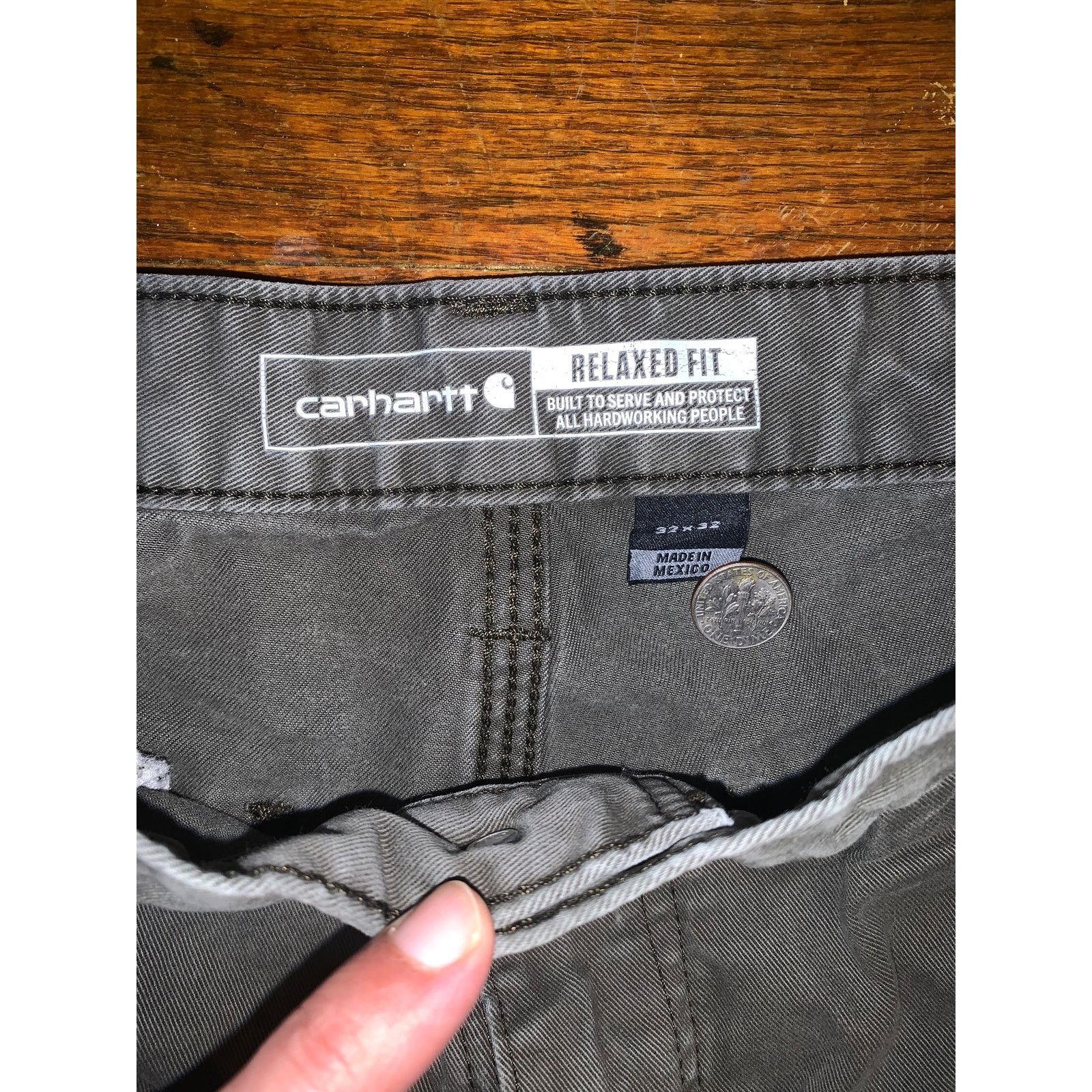 Carhartt Carhartt B324 Carpenter Pants 32x32 Distressed Workwear Size US 32 / EU 48 - 3 Thumbnail