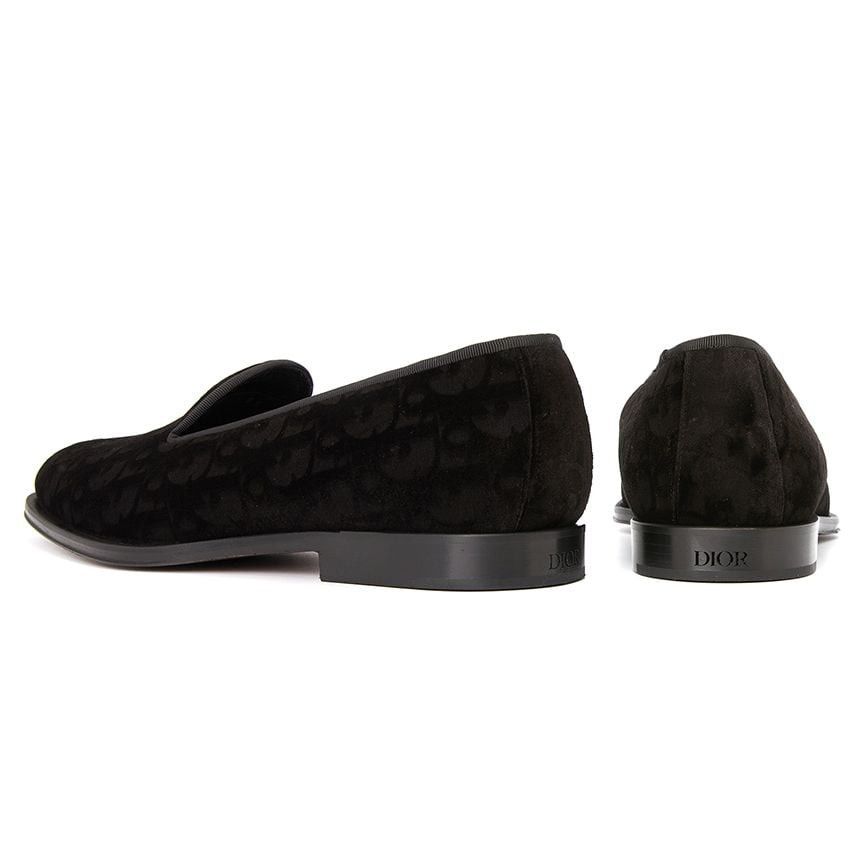 Dior o1mle0326 Timeless Slippers Do Velvet Shoes in Black Size US 7 / EU 40 - 6 Thumbnail