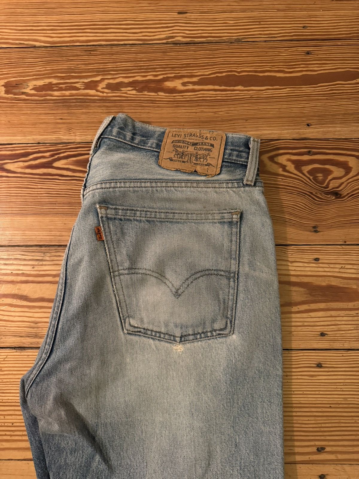 Levi's Distressed 1980s Levi’s orange tab - W36 L32 Size US 36 / EU 52 - 5 Thumbnail