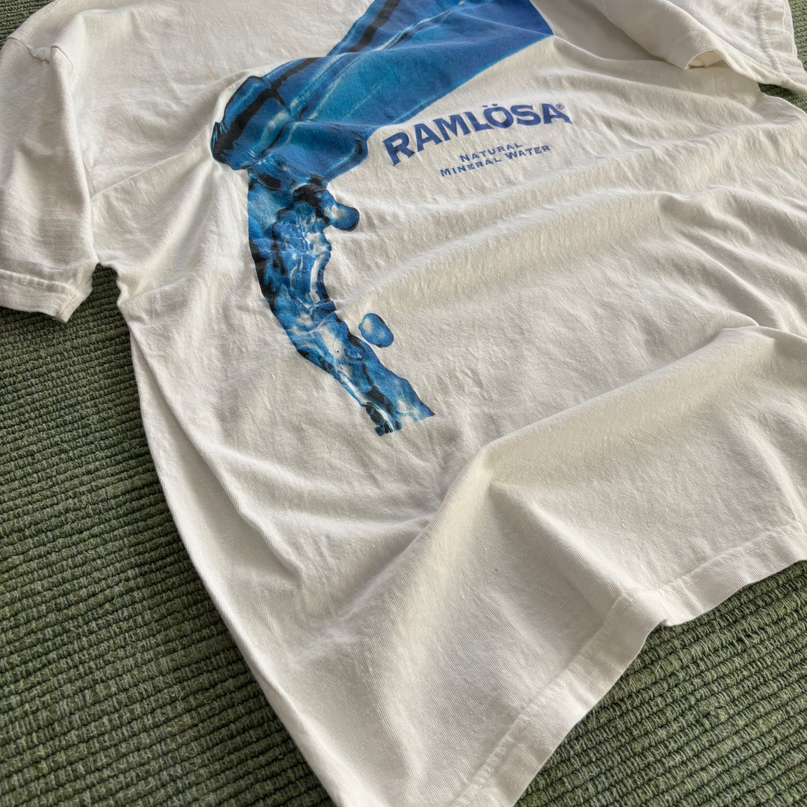 Vintage Vintage Ramlösa Mineral Water Promo Tee 1990s Sz L/XL Size US XL / EU 56 / 4 - 4 Thumbnail