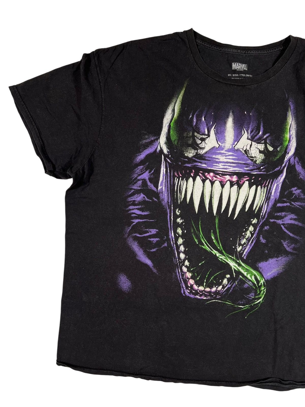 Marvel Comics Y2K Era Faded Black Venom T-Shirt Size US XXL / EU 58 / 5 - 5 Thumbnail