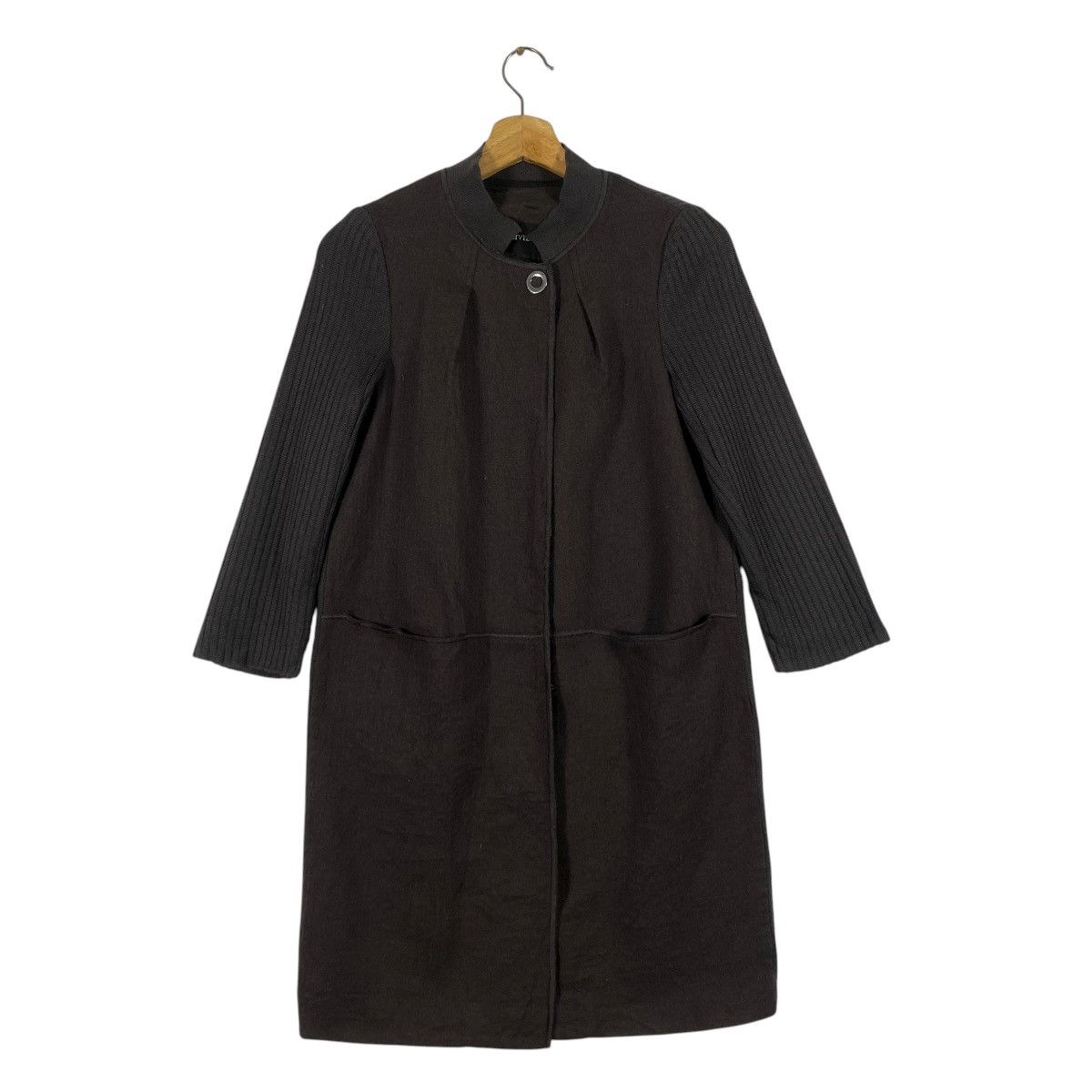 Other Cividini Italy Wool/Knit Button Jacket Size 40 Dark Brown Size S / US 4 / IT 40 - 1 Thumbnail