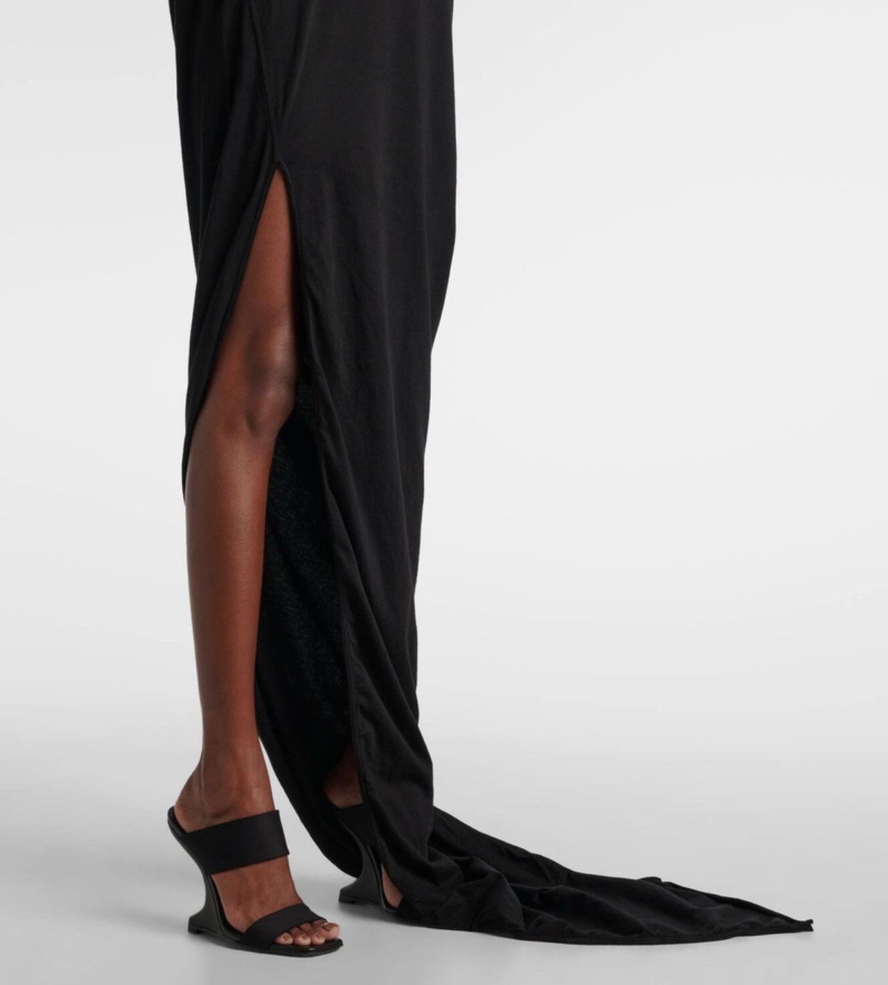 Rick Owens Drkshdw RICK OWENS PORTERVILLE RUNWAY EDFU T DRESS IN BLACK Size L / US 10 / IT 46 - 5 Thumbnail