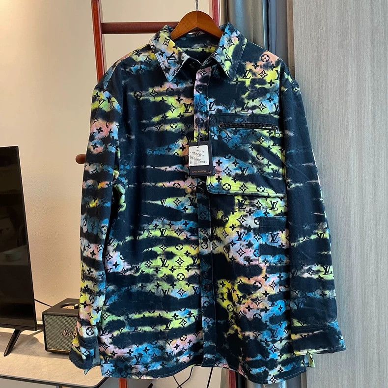 Louis Vuitton Louis Vuitton Tie-Dye Denim Jacket - dmc Size US L / EU 52-54 / 3 - 1 Thumbnail