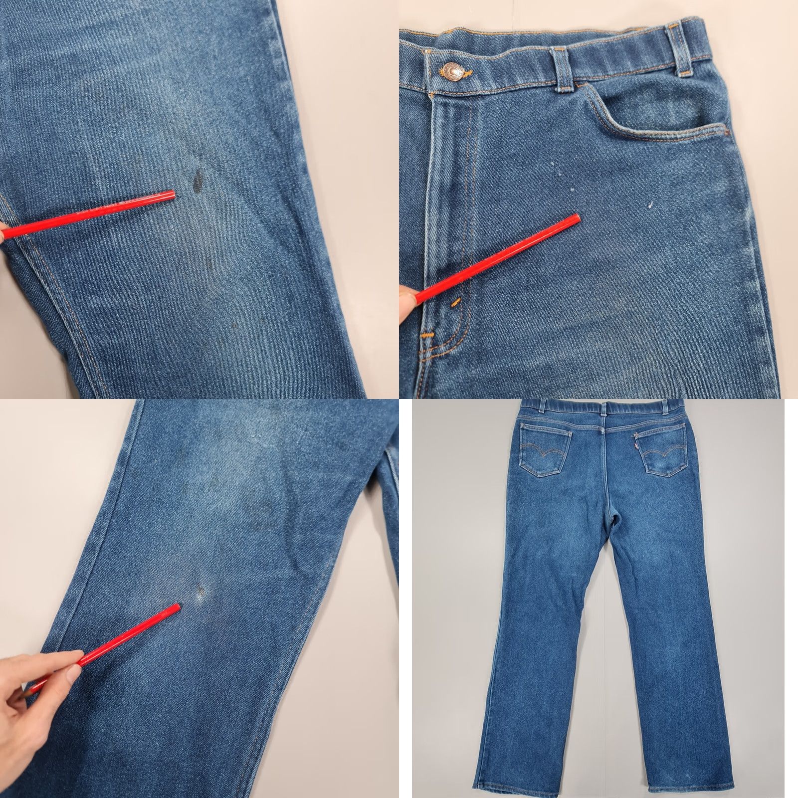 Levi's VINTAGE Levi's Action Jeans Mens Blue Straight Zip Fly 90s Denim W38 L32 Mens Jeans Size US 38 / EU 54 - 8 Thumbnail