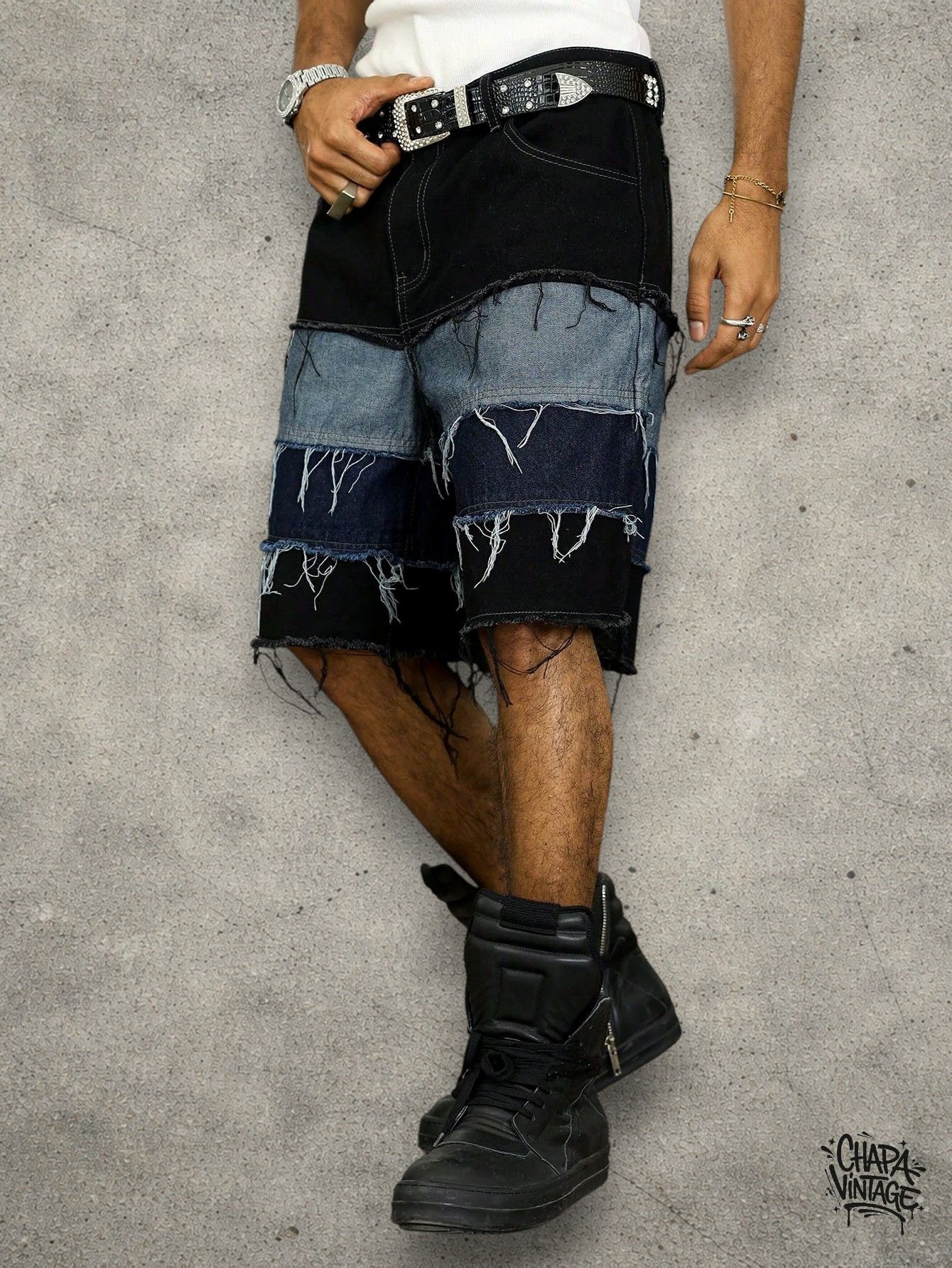 Vintage Ripped jean shorts Size US 32 / EU 48 - 4 Thumbnail