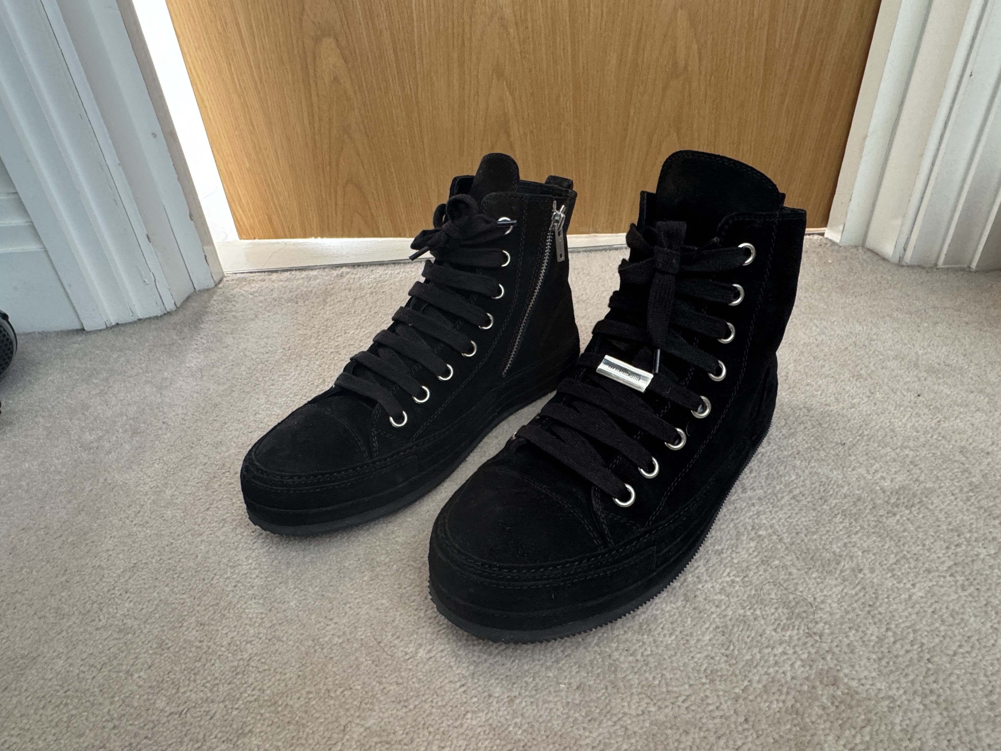 Ann Demeulemeester Ann Demeulemeester Raven Sneakers in Black Size US 7 / EU 40 - 6 Thumbnail