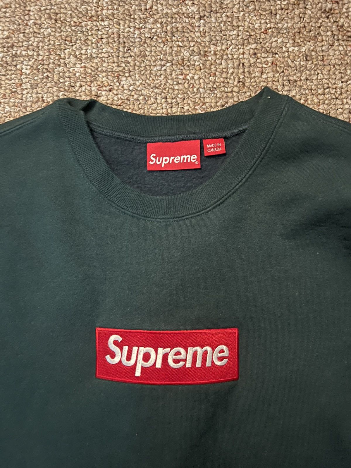 Supreme Supreme Box Logo sweatshirt green Size US M / EU 48-50 / 2 - 2 Thumbnail