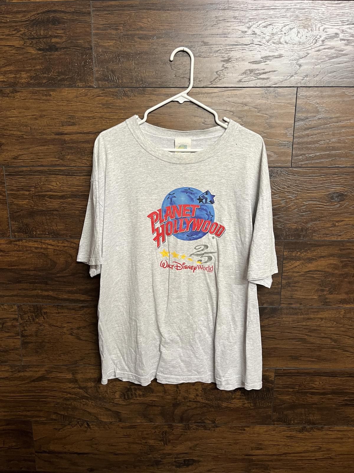 Designer VTG T-shirt Planet Hollywood 25th Walt Disney World Tee Size US XL / EU 56 / 4 - 1 Thumbnail