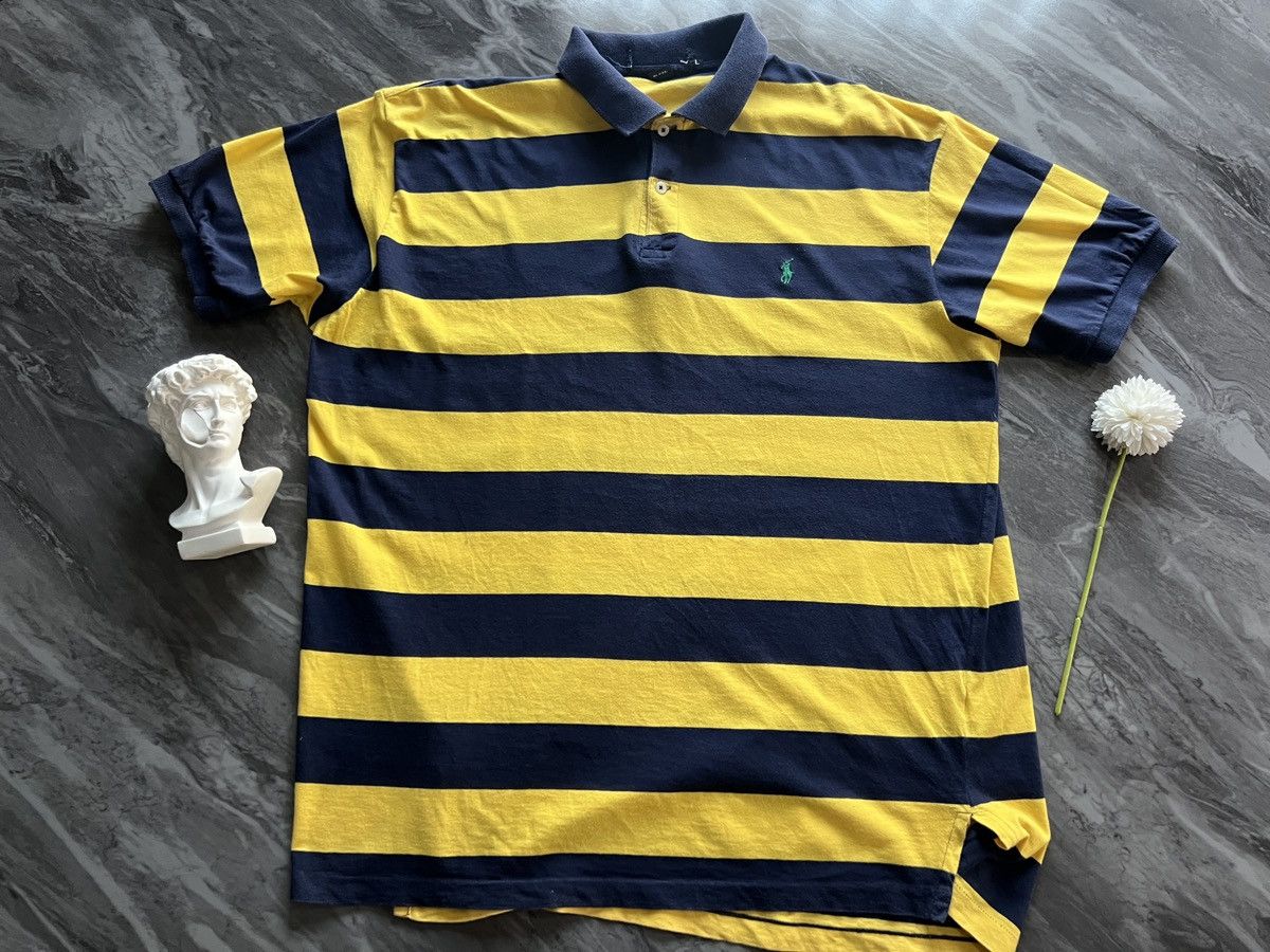 Polo Ralph Lauren : Stripe Line Navy Yellow USA
