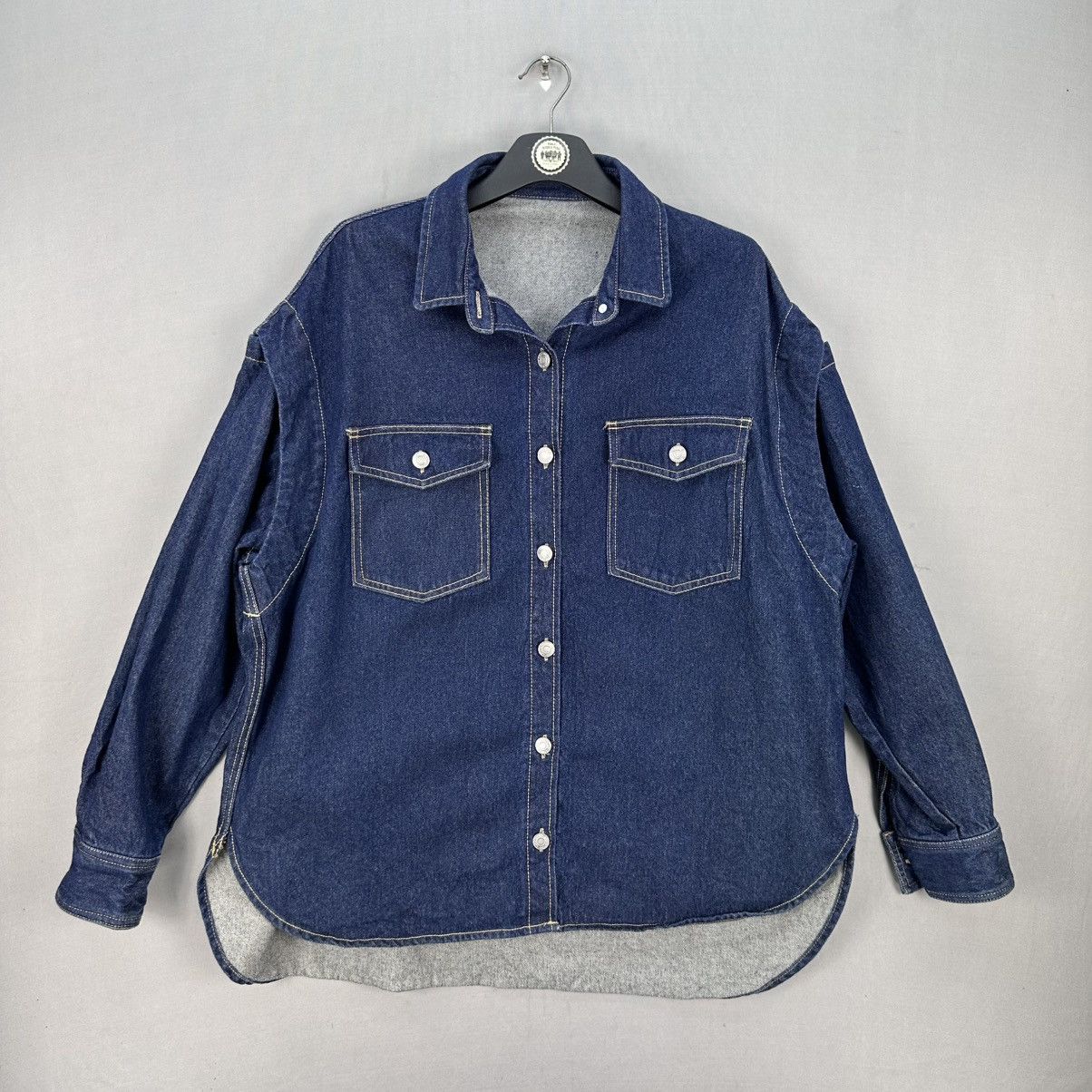 Vintage Vintage Flannel 15oz Denim Jacket can be a Vest Size US L / EU 52-54 / 3 - 1 Thumbnail