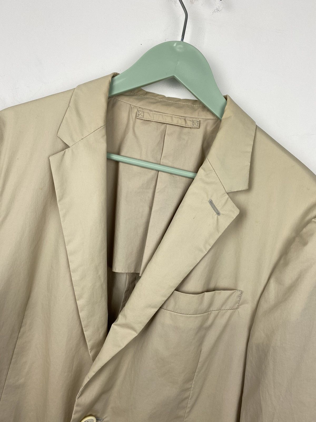 Prada Prada 2009 Cotton Beige Blazer Jacket Size 50 Size 50R - 2 Thumbnail