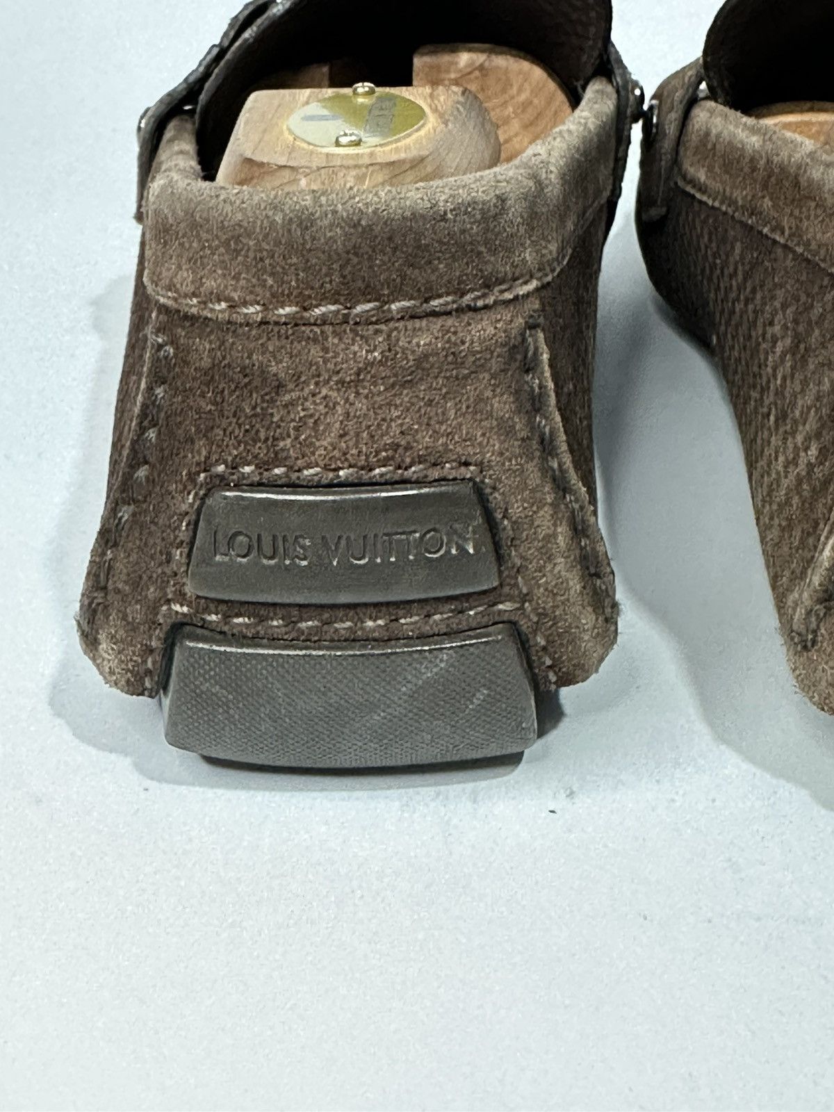 Louis Vuitton Louis Vuitton Monte Carlo Brown Suede Logo Loafers. Size US 8 / EU 41 - 6 Thumbnail