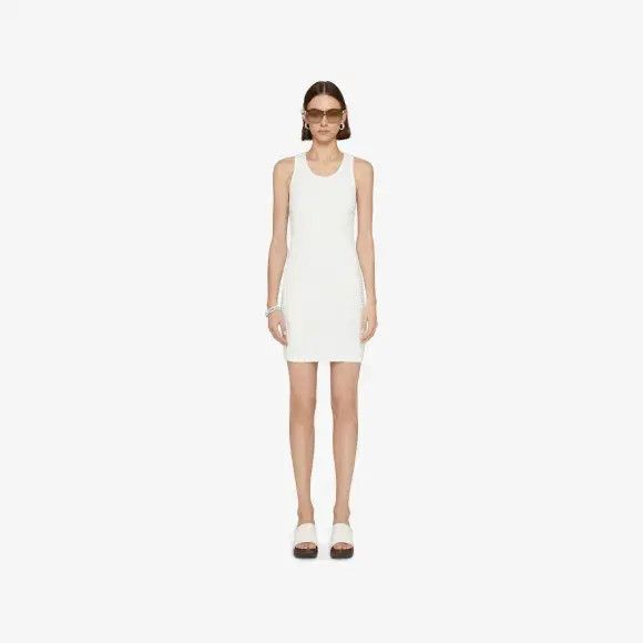 Givenchy o1w1db10325 Tank Top Mini Dress in White Size M / US 6-8 / IT 42-44 - 2 Thumbnail