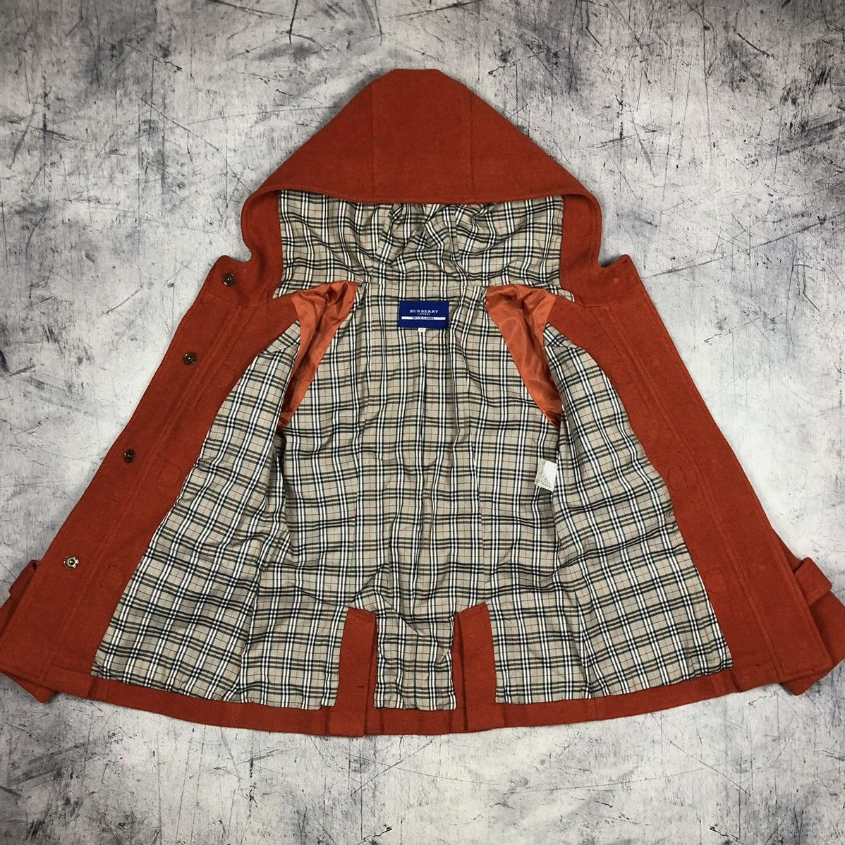 Burberry Vintage 90s Burberry Blue Label Japan Duffle Coat Nova Check Size S / US 4 / IT 40 - 14 Thumbnail