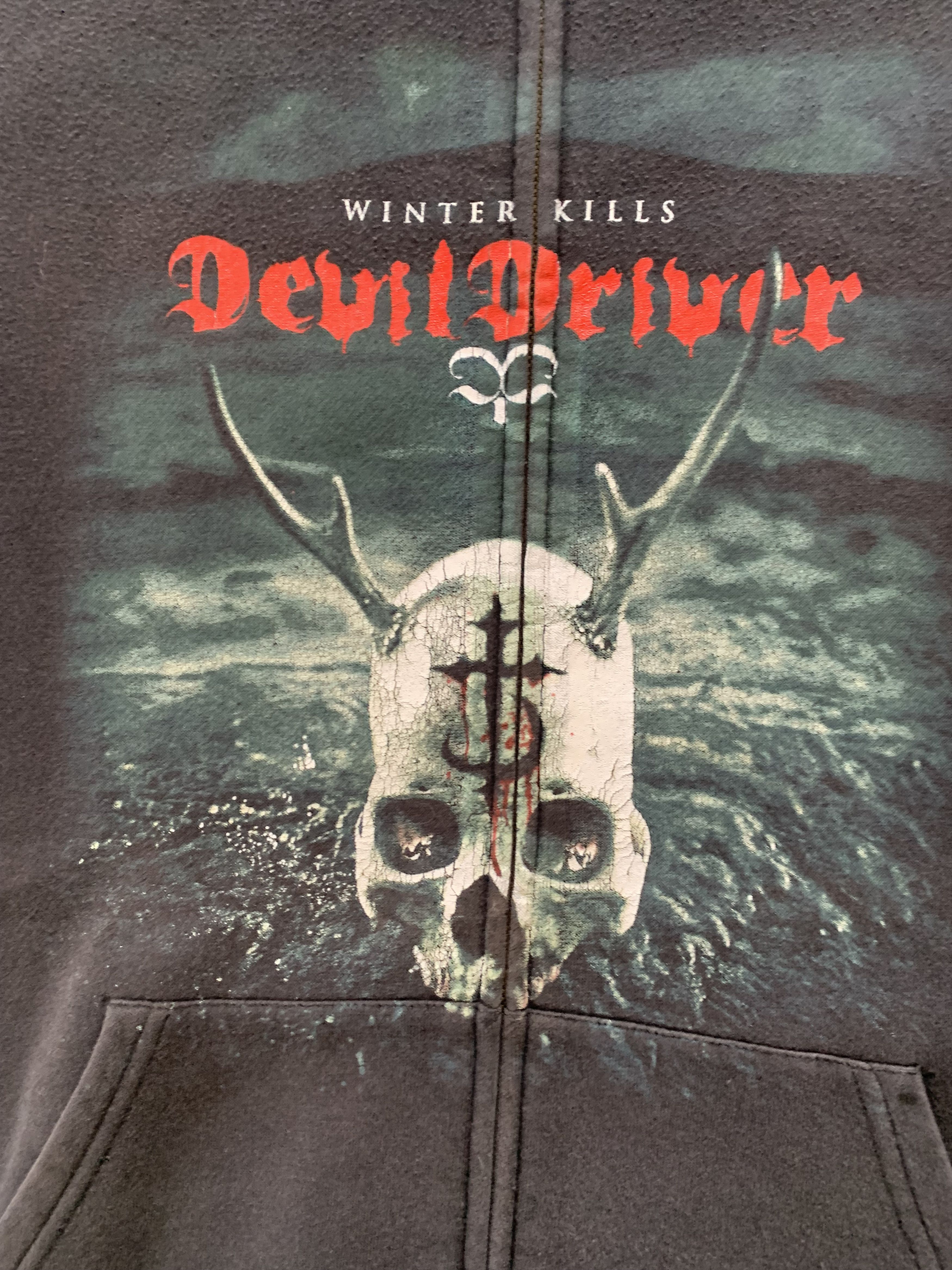 Fruit Of The Loom Vintage Devil Driver Black Cotton Hoodie Size US M / EU 48-50 / 2 - 5 Thumbnail