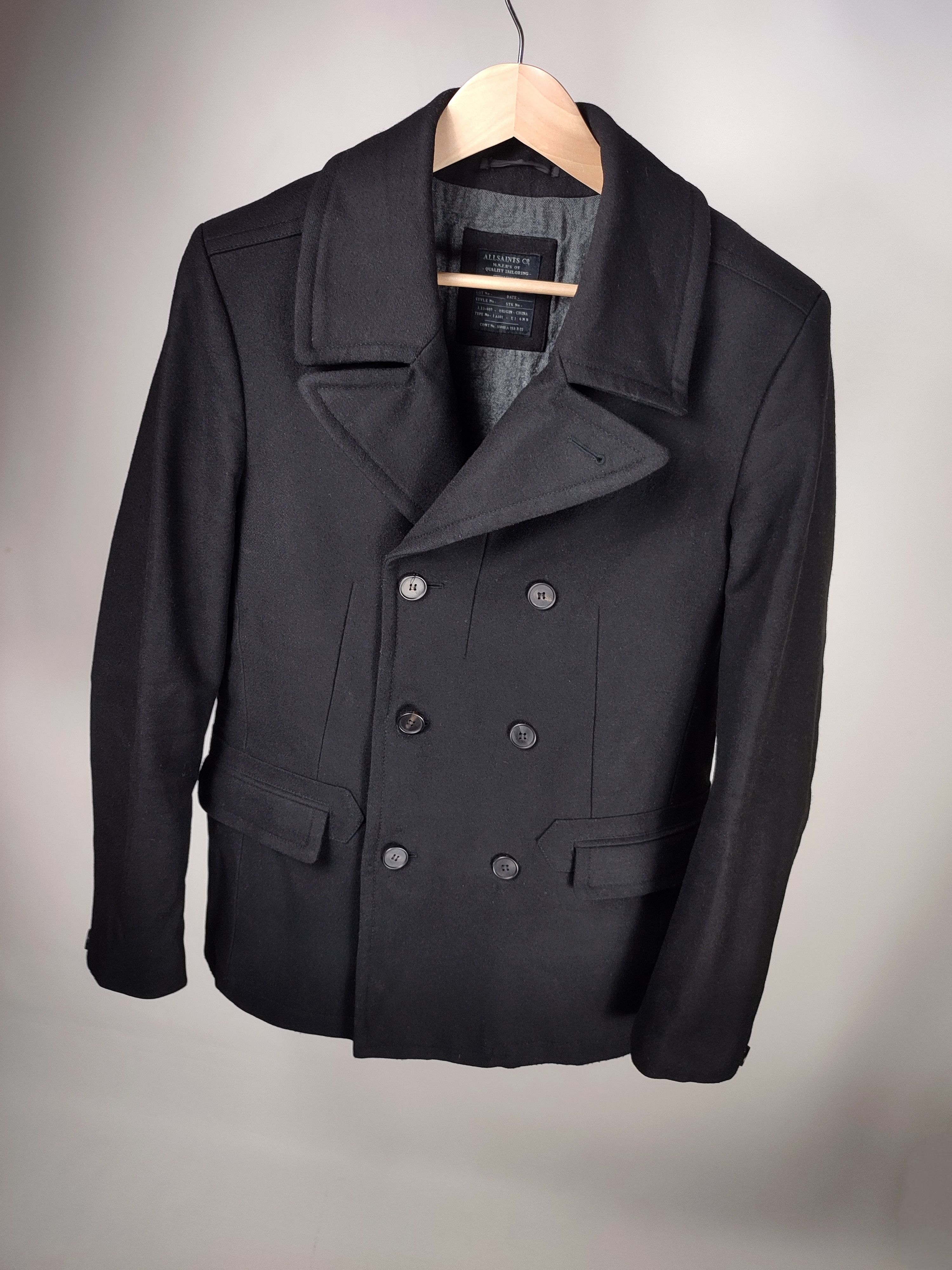 Allsaints Allsaints Wool Rhode Coat Double breasted jacket Size US L / EU 52-54 / 3 - 6 Thumbnail
