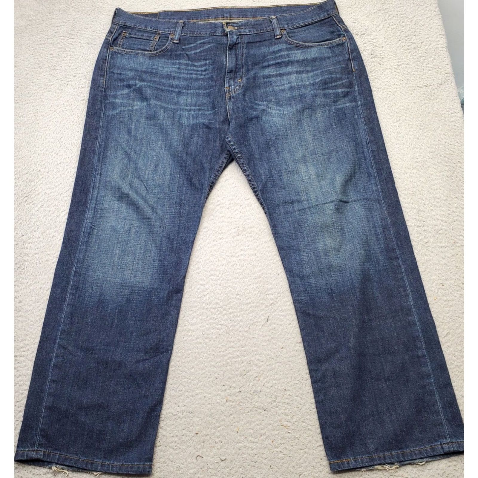 Levi's Levi's 569 Wide Leg Jeans Mens 38/30 Blue Denim Solid High Waist Red Tab Jeans Men Wide-Leg Denim 569 Mens 38/30 Regular Fit Blues Size US 38 / EU 54 - 2 Thumbnail