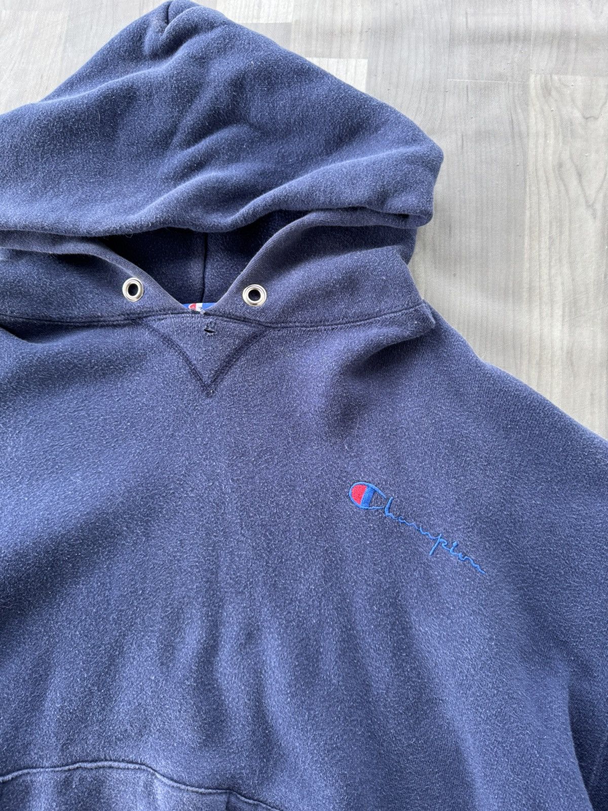 Champion × Vintage 90s CHAMPION HOODIE Size US L / EU 52-54 / 3 - 3 Thumbnail