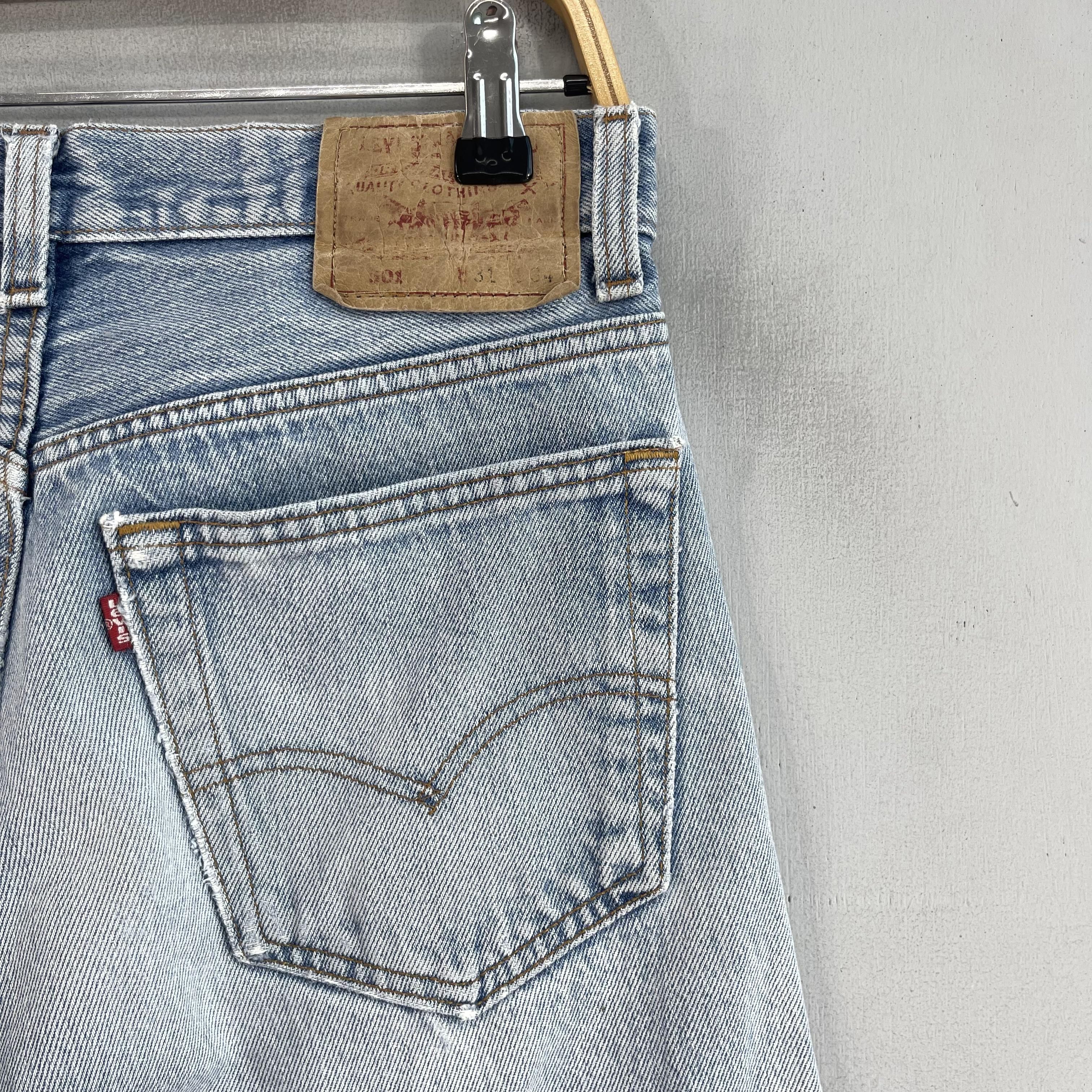 Levi's × Vintage Size 30 Vintage Distressed Levis 501 Button Fly Jeans Size US 30 / EU 46 - 10 Thumbnail