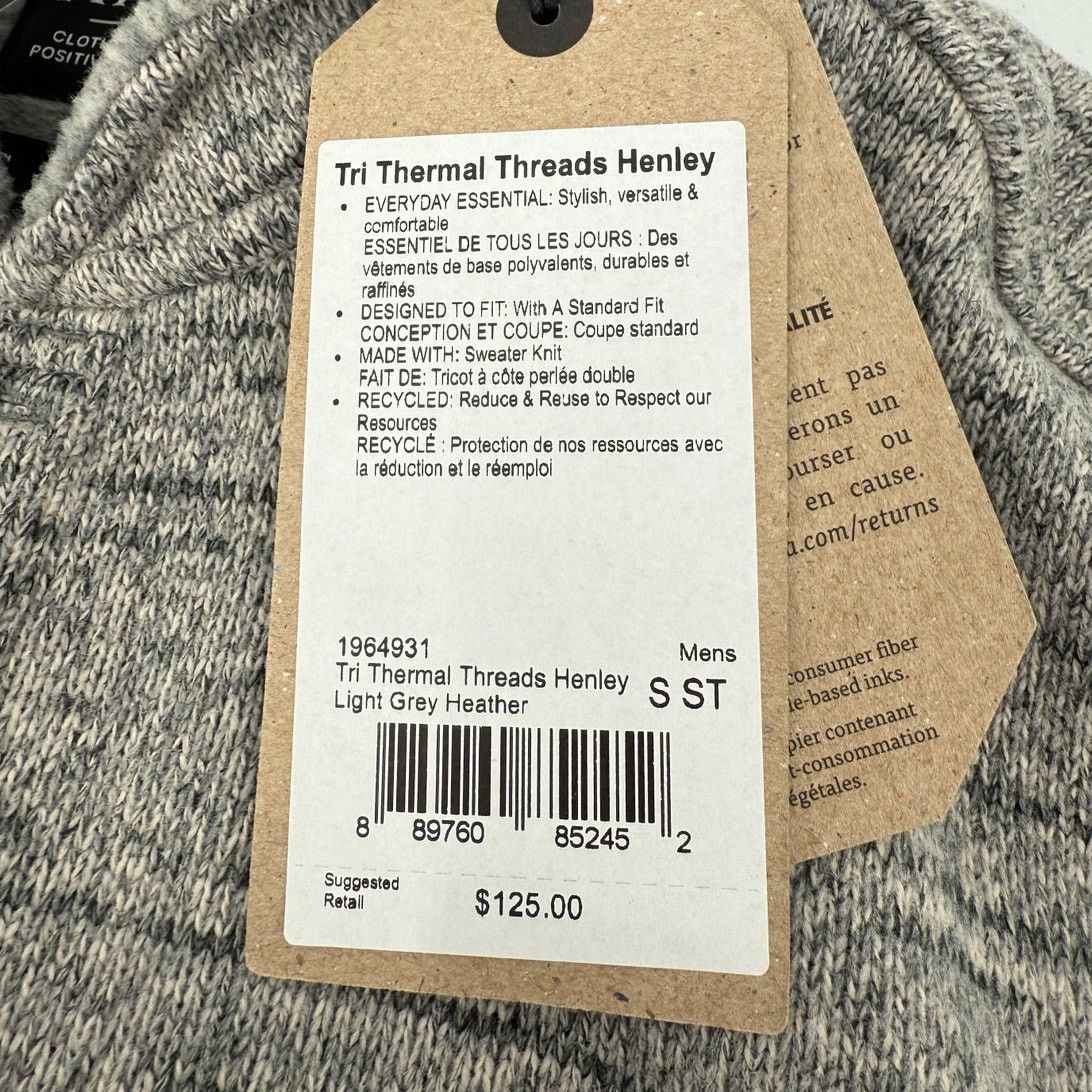 Prana NWT prAna Mens Tri Thermal Threads Henley Top Pockets Gray Size US S / EU 44-46 / 1 - 6 Thumbnail