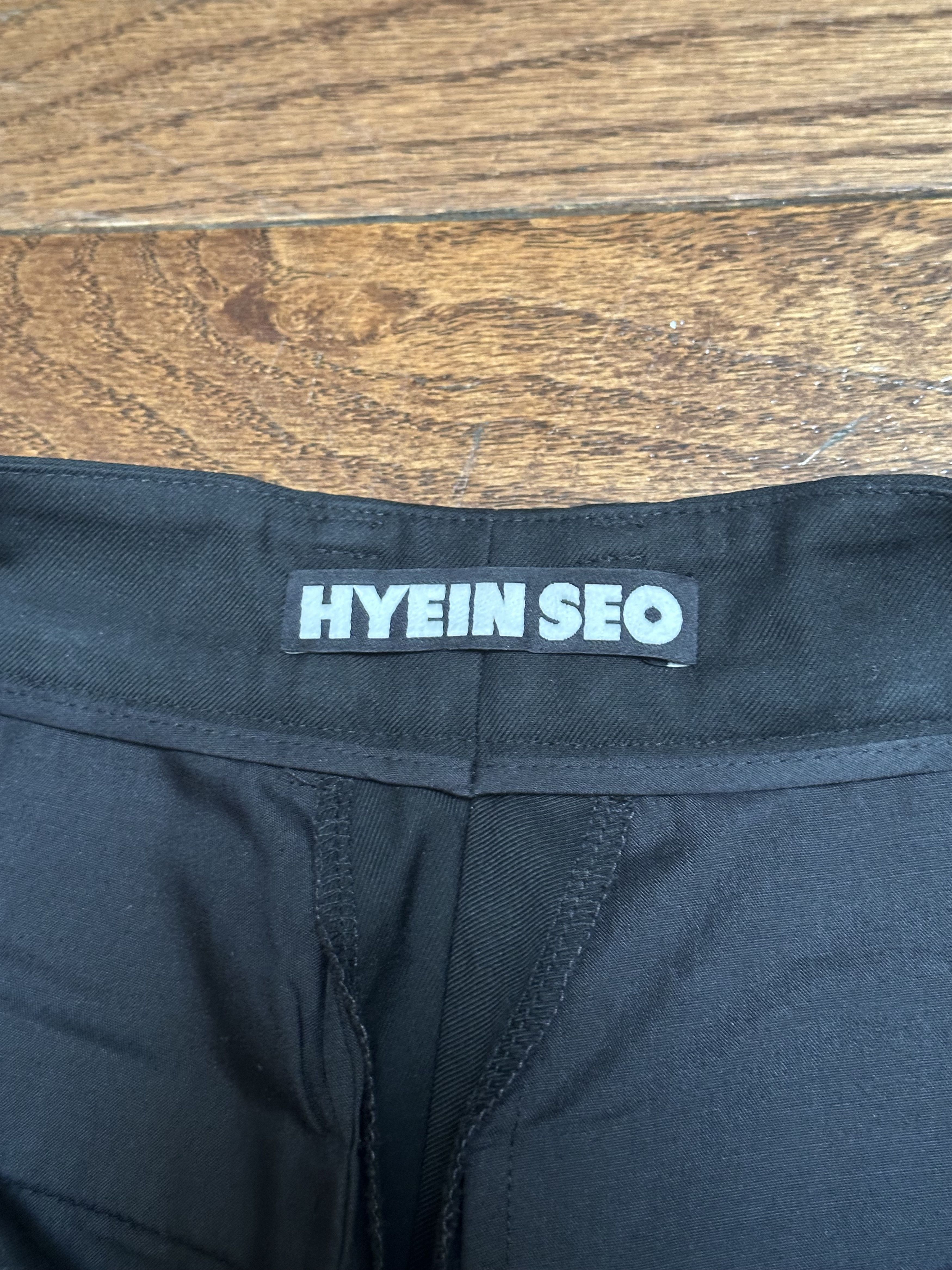 Hyein Seo Hyein Seo Black Pierced Overlap Trousers Size US 28 / EU 44 - 6 Thumbnail