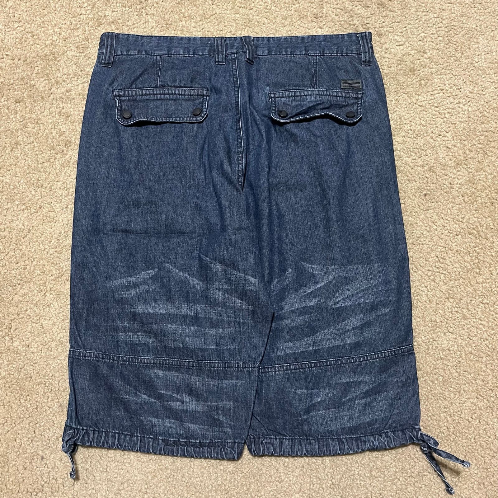 Sean John Sean John Y2K Baggy Skater Faded Dark Washed Jeans 35W Size US 35 - 1 Thumbnail